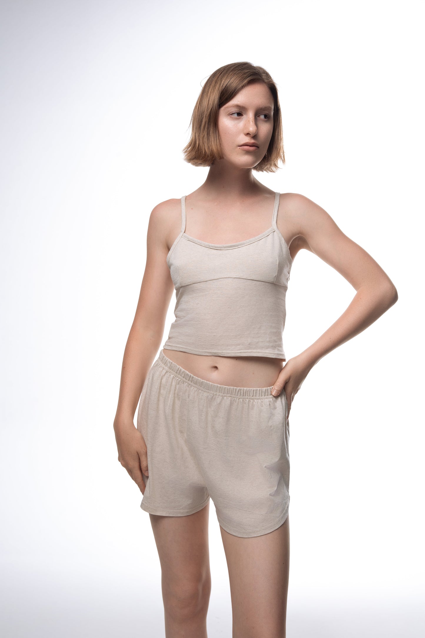 Cotton-Linen Pyjama Shorts — Lazy Sundays