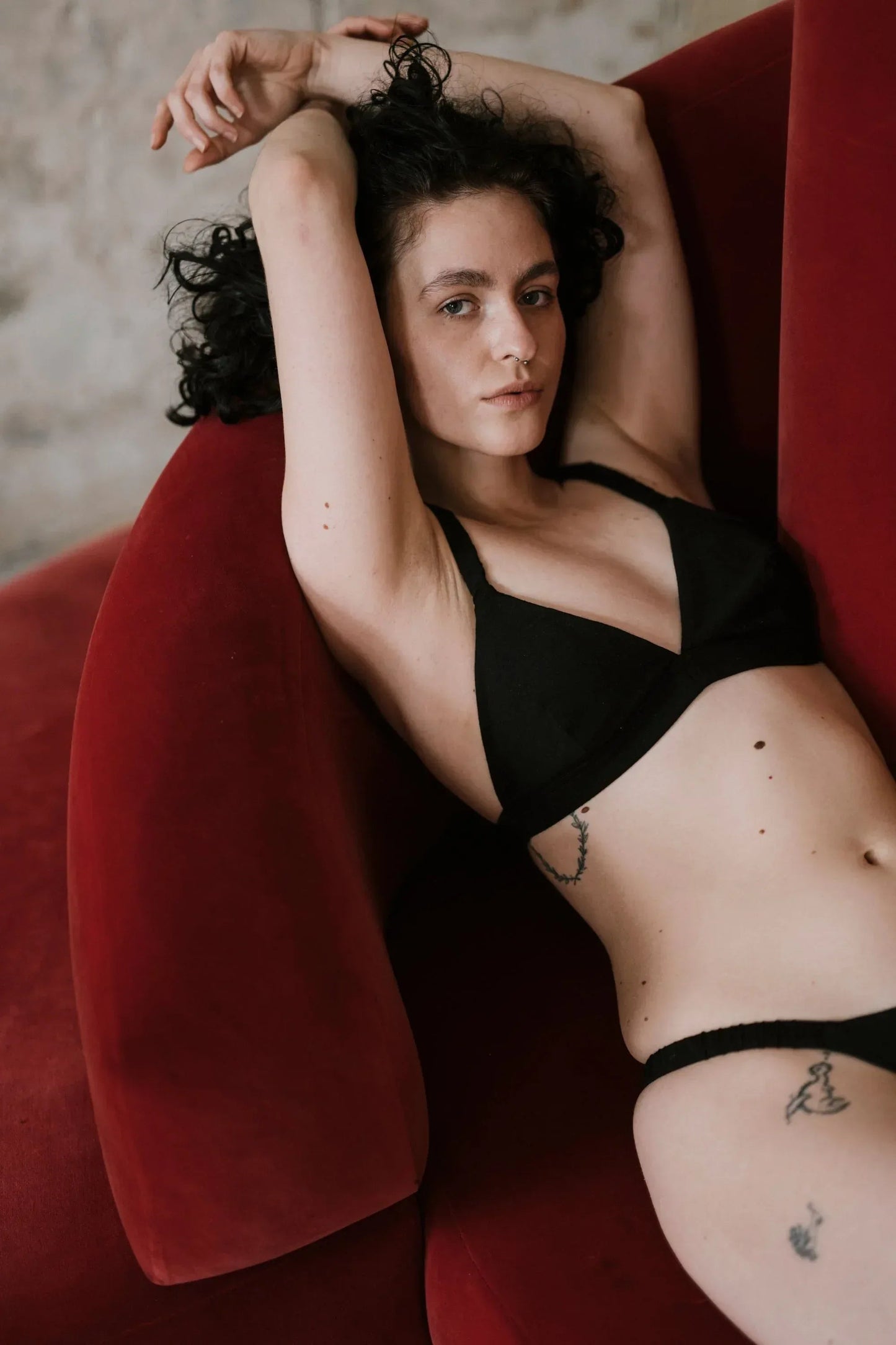Merino Wool Brazilian Briefs — Black