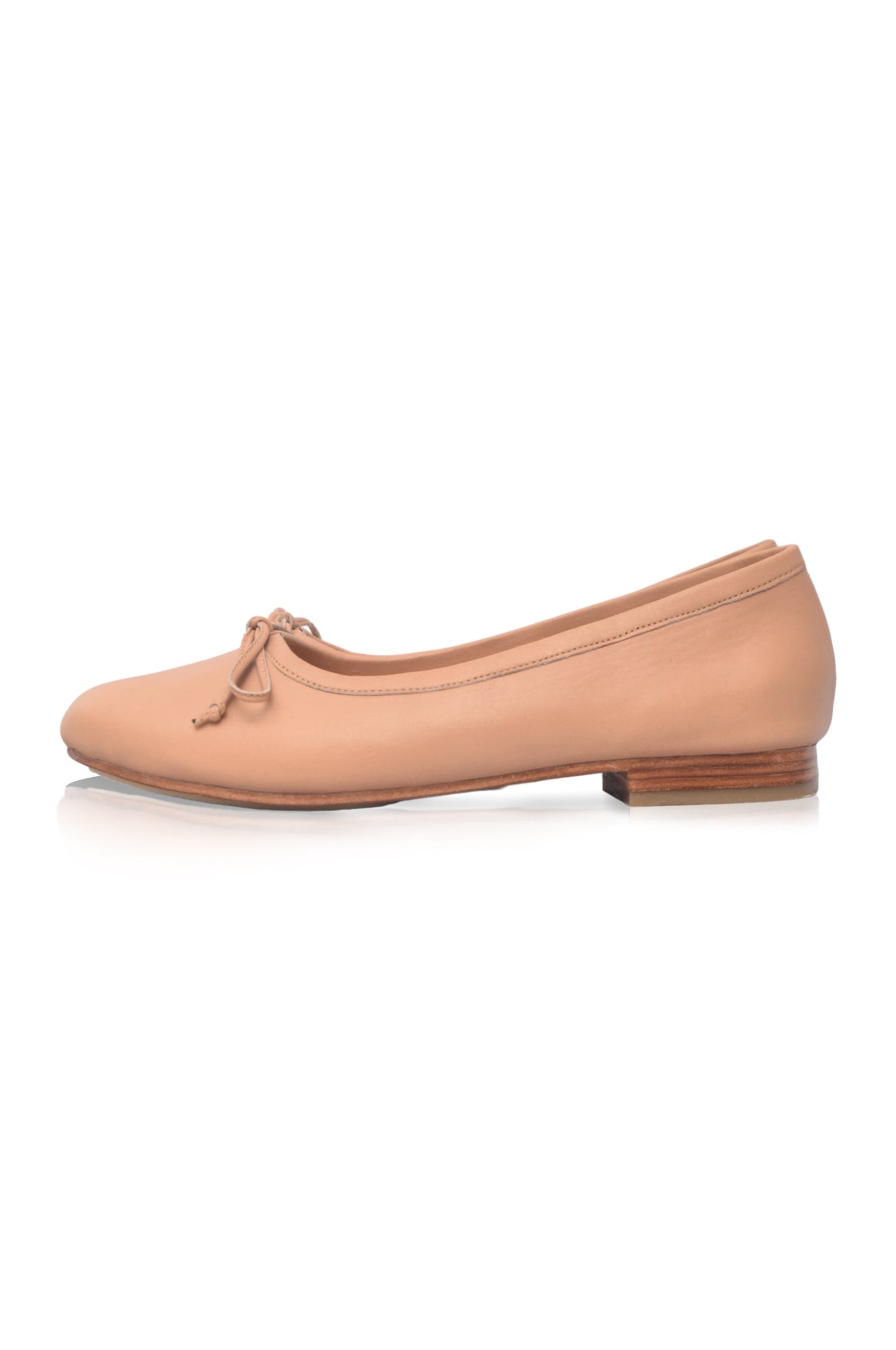 Bow Leather Ballet Flats — Left Bank