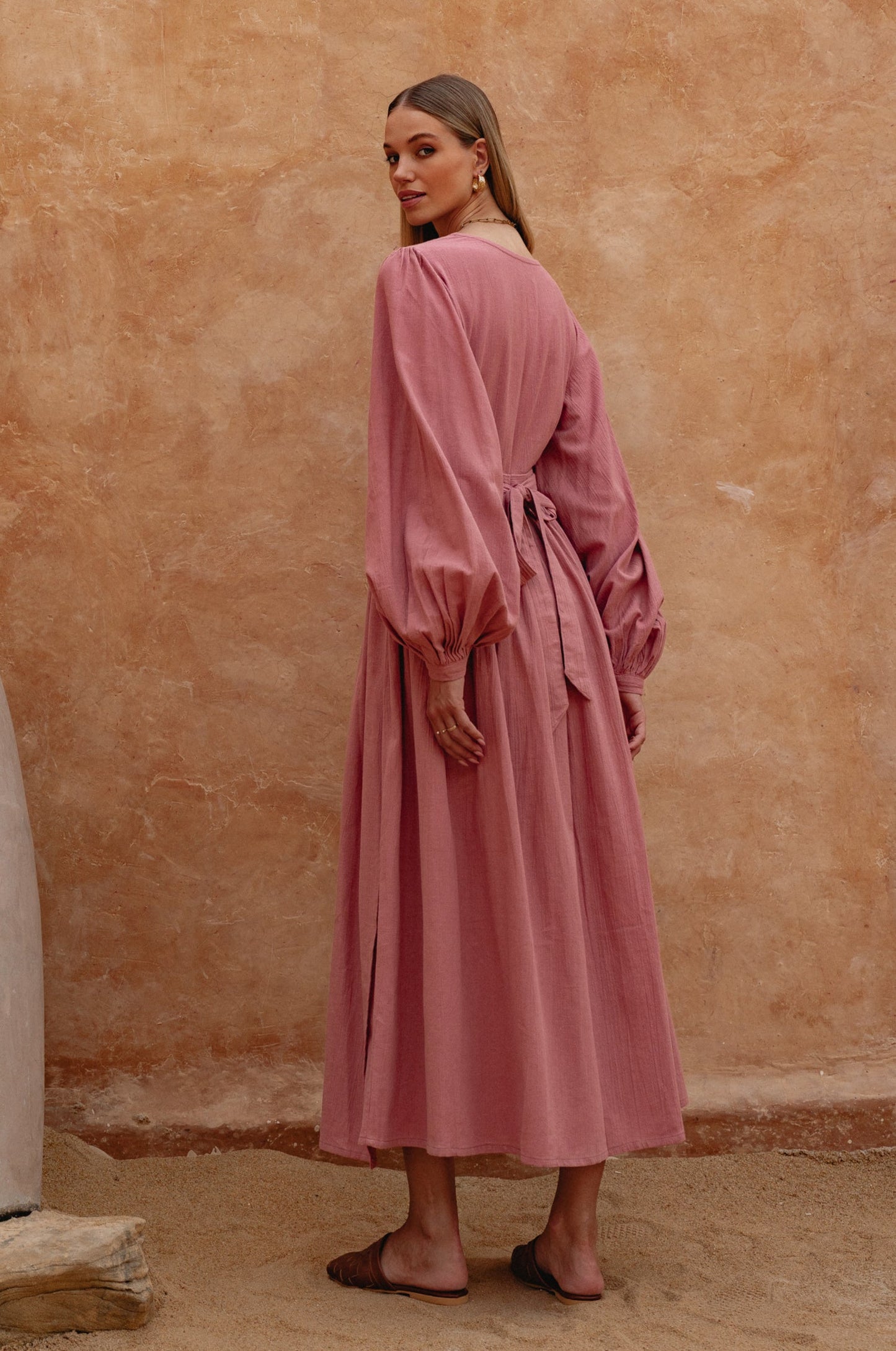 Linen Wrap Dress — Wrapped & Ready