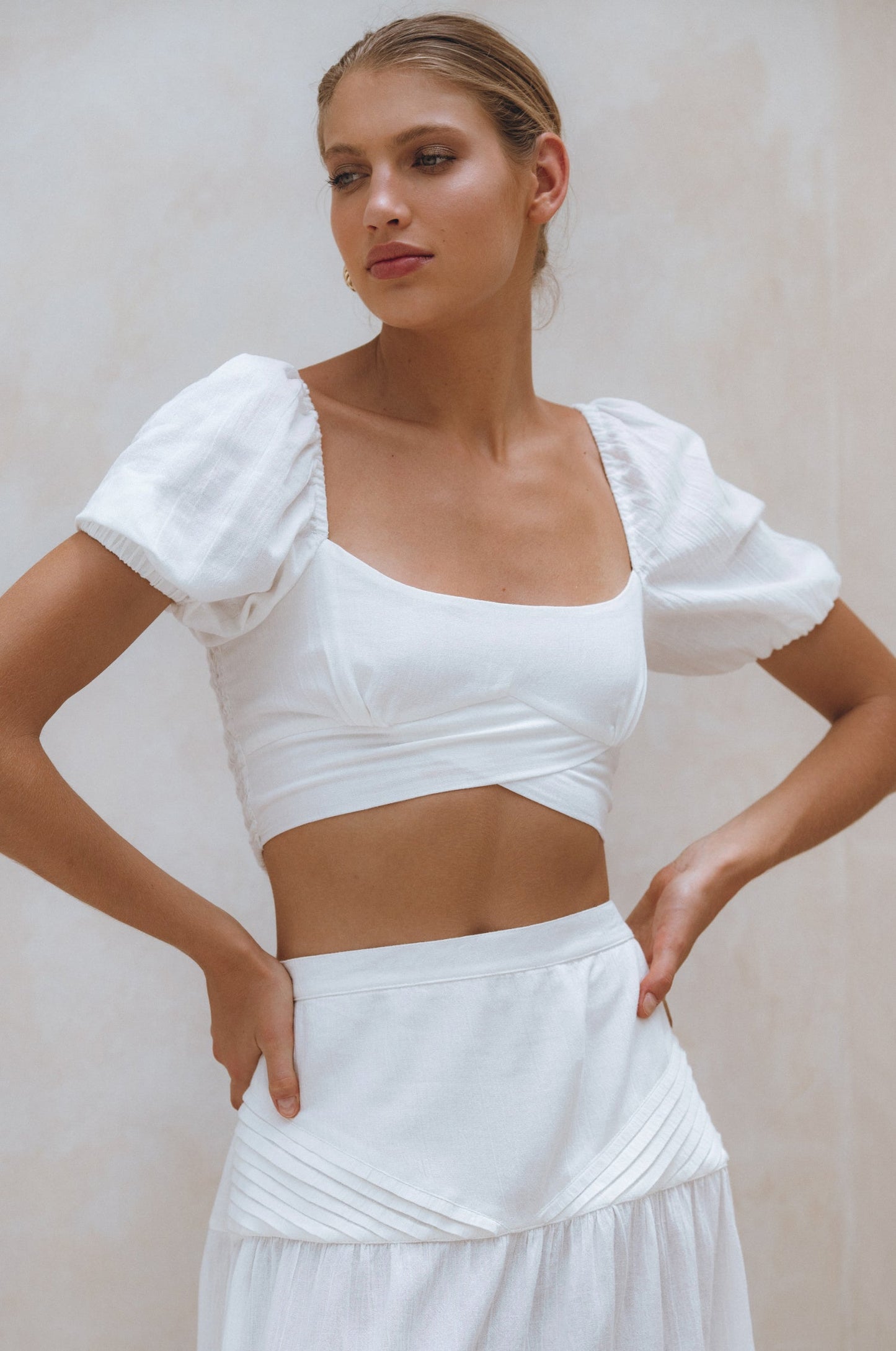 Linen Crop Top — Skin's Out