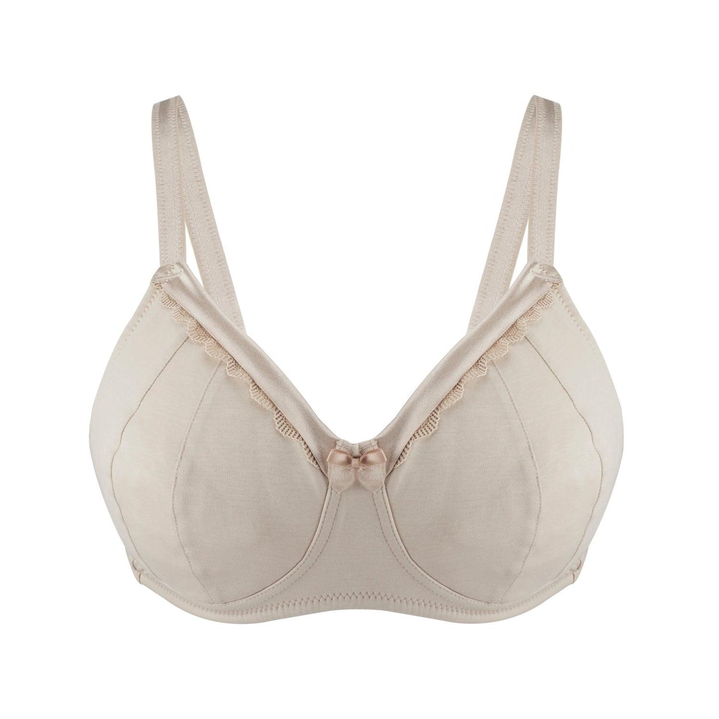 Silk & Organic Cotton Non-Wired Bra — Ivory