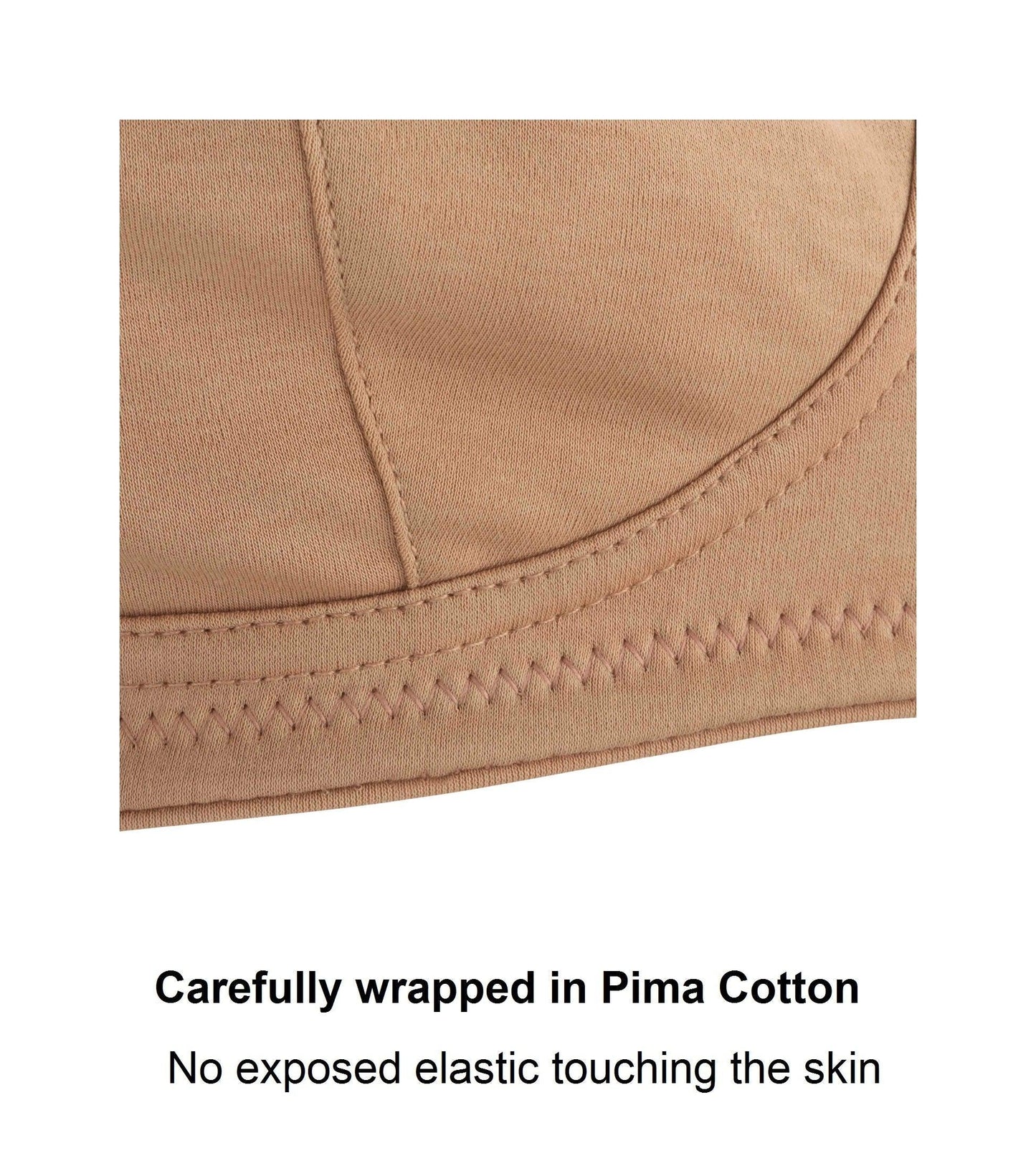 Silk & Organic Cotton Non-Wired Bra — Warm Gold