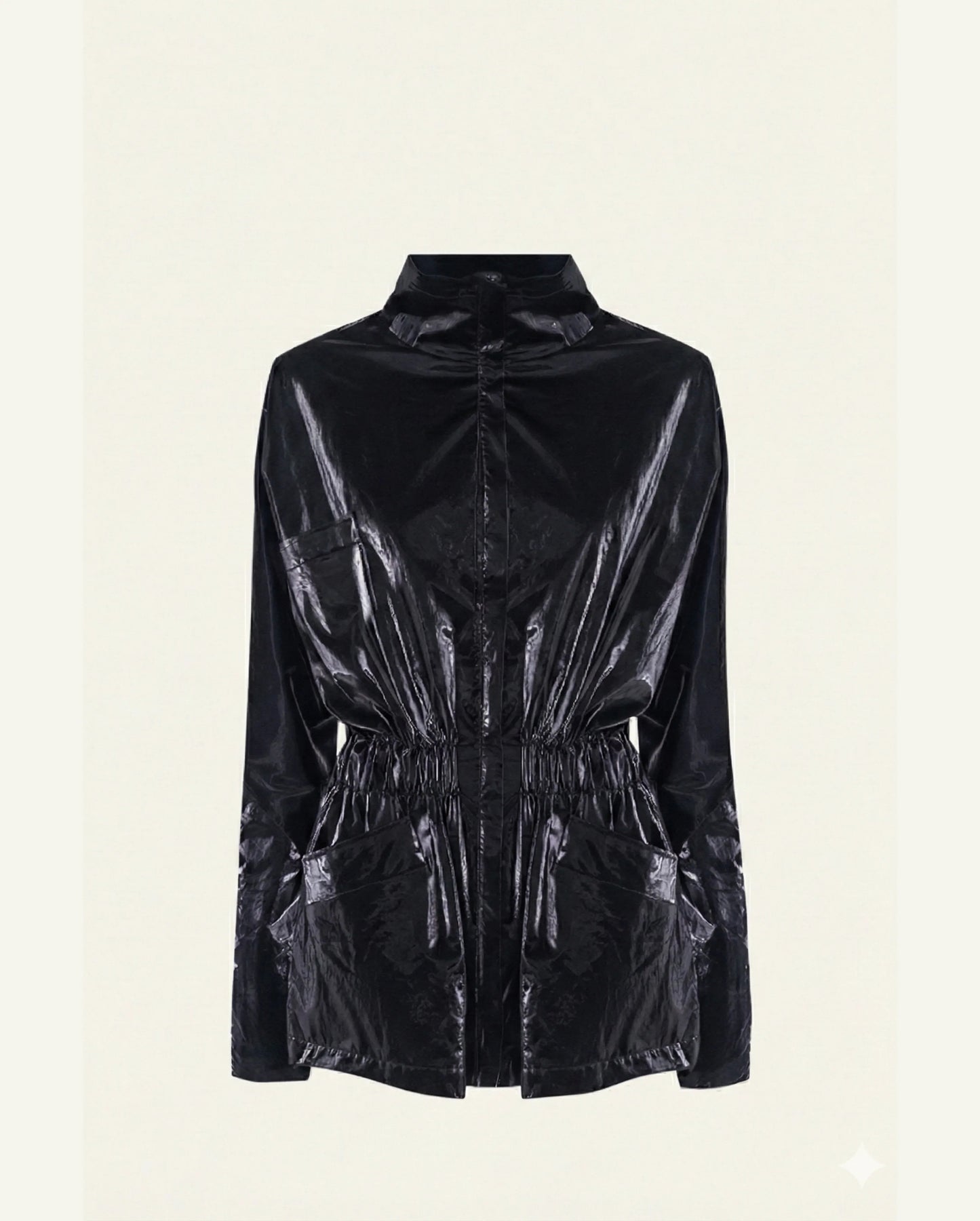 Cotton Windbreaker — Black