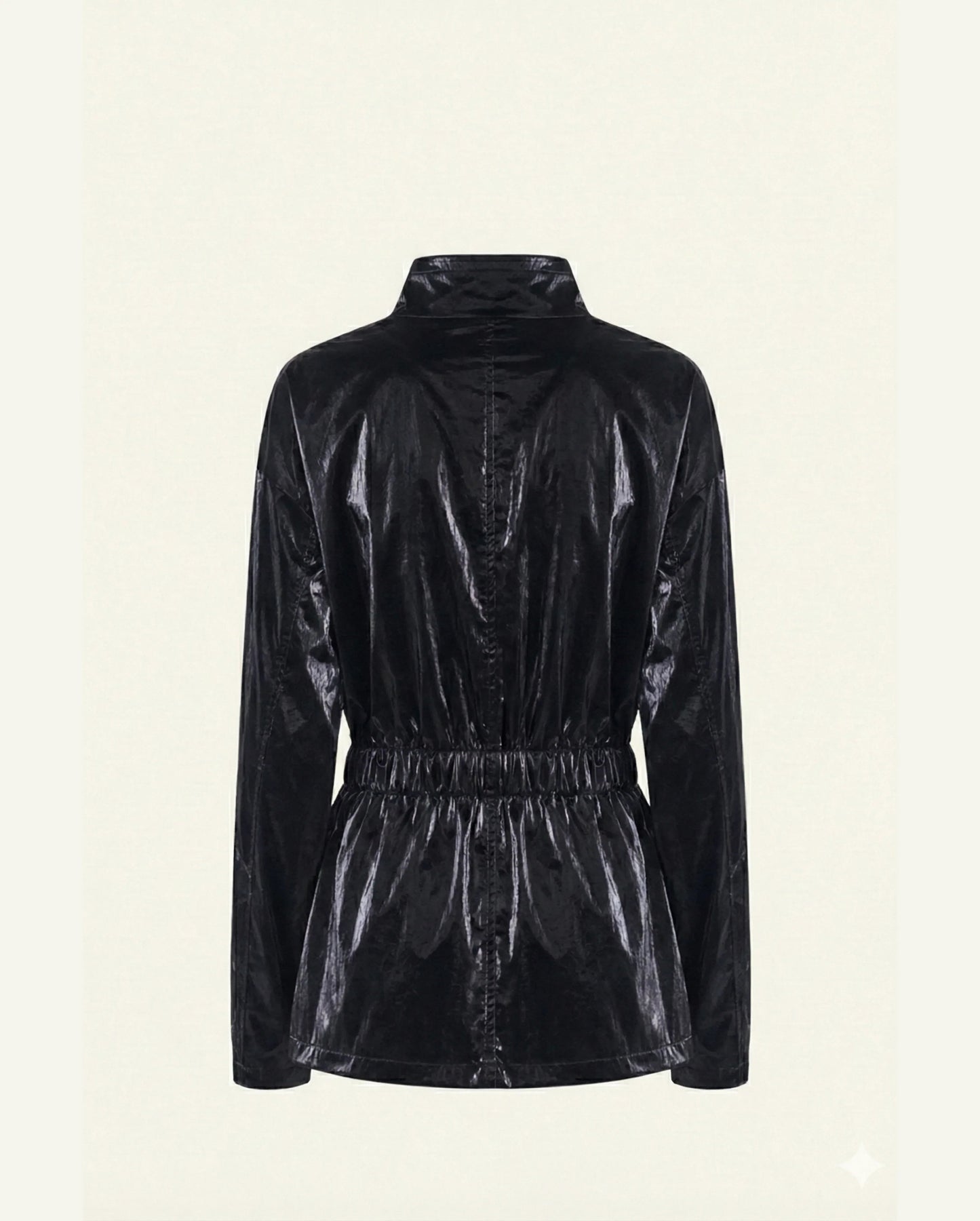 Cotton Windbreaker — Black