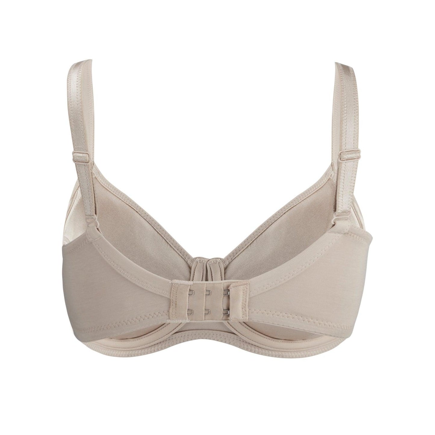 Silk & Organic Cotton Underwired Bra — Ivory