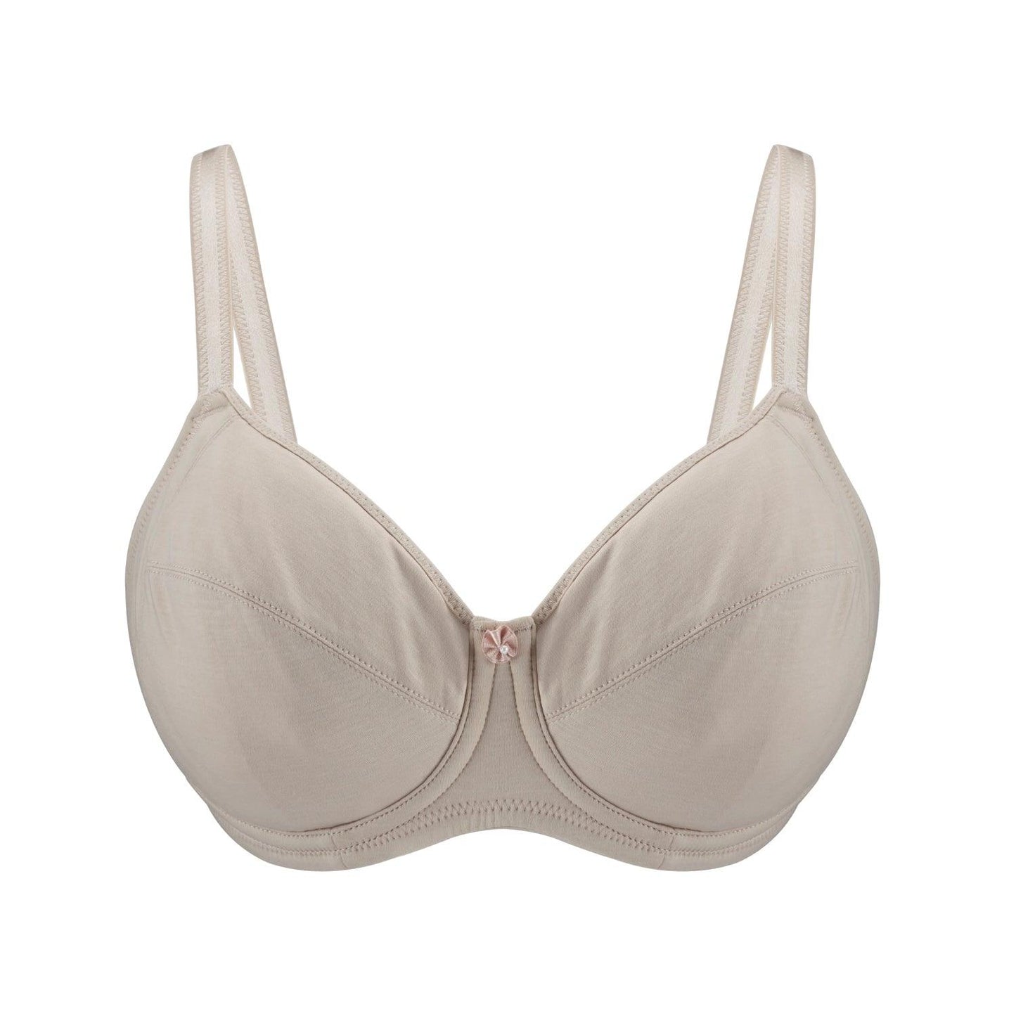 Silk & Organic Cotton Underwired Bra — Ivory