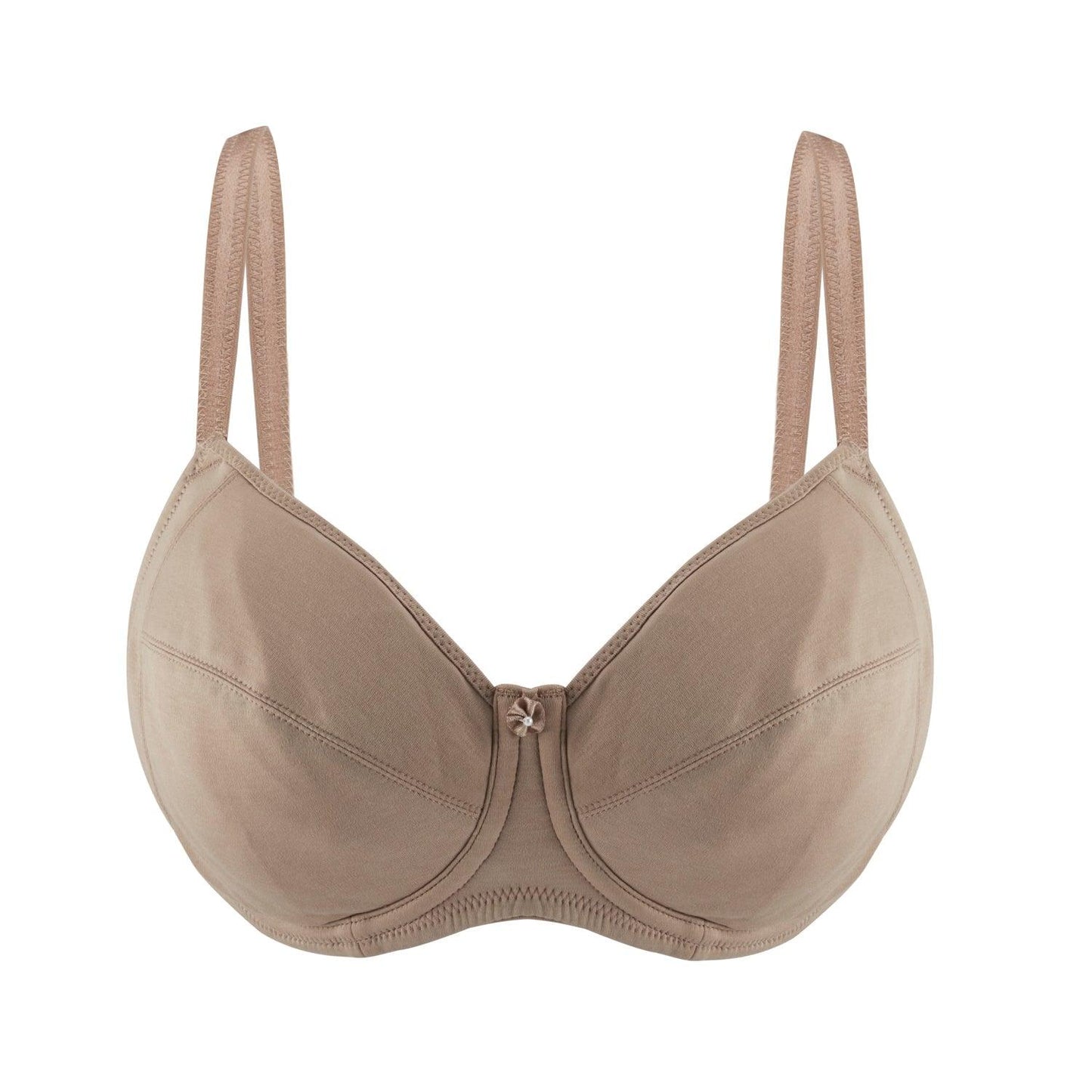 Silk & Organic Cotton Underwired Bra — Warm Gold