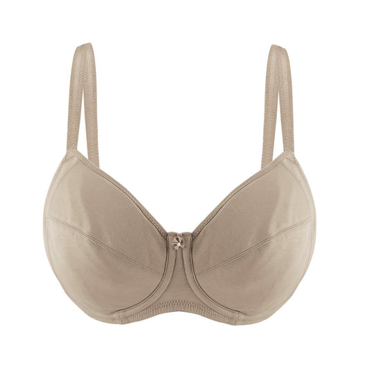 Silk & Organic Cotton Underwired Bra — Shell