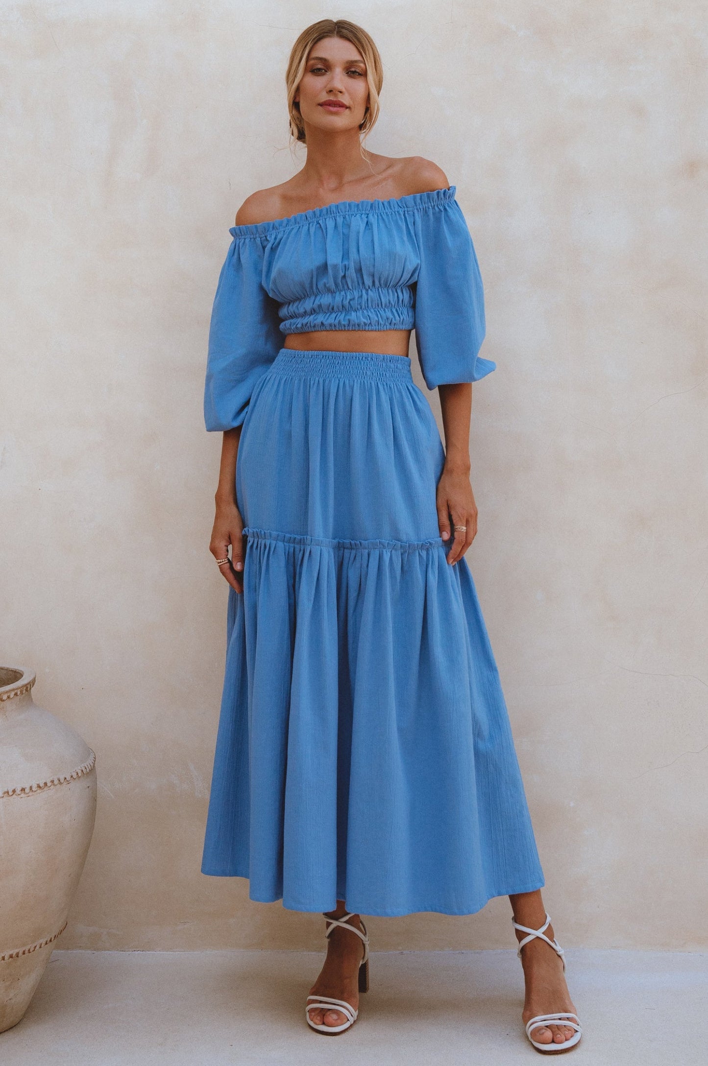 Boho Linen Maxi Skirt — Sweep the City