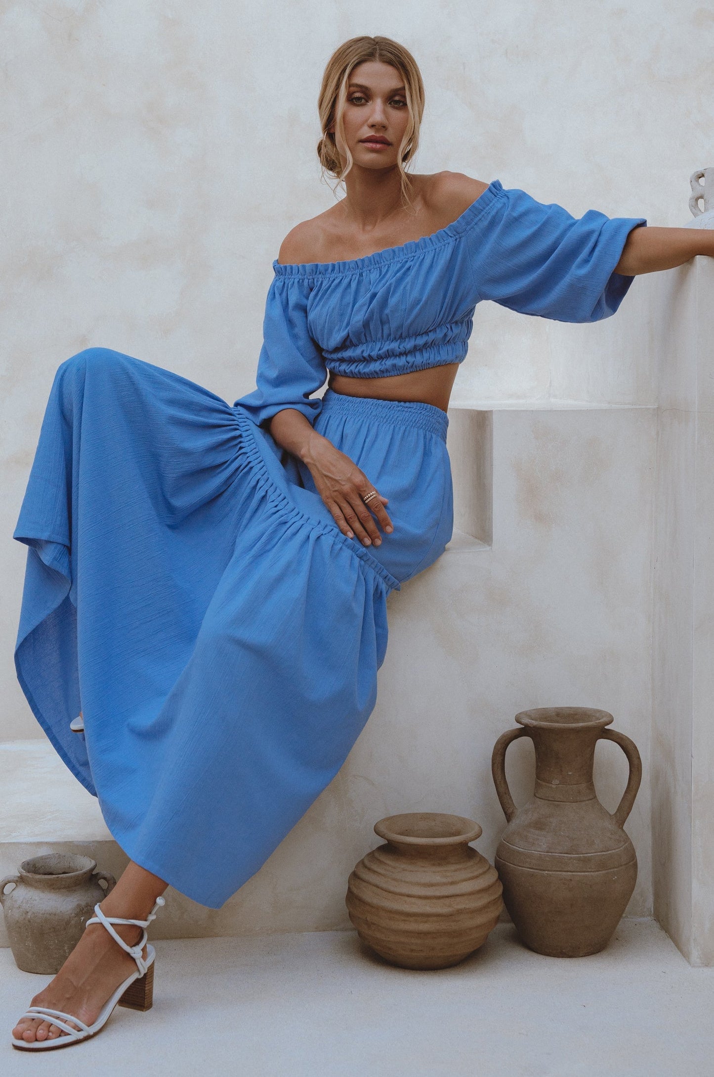 Boho Linen Maxi Skirt — Sweep the City