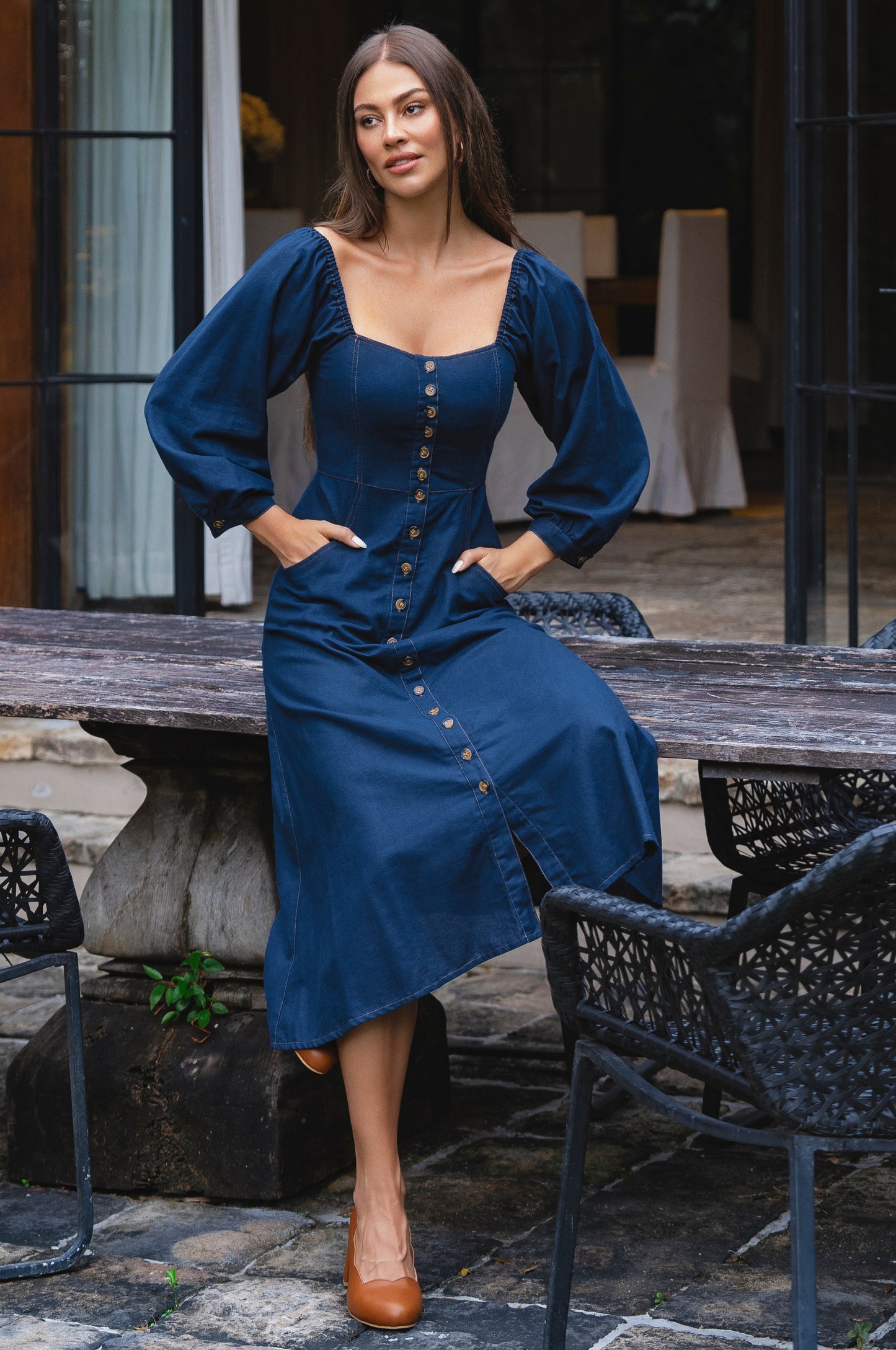 Button-Down Linen Dress — Boardroom to Bar