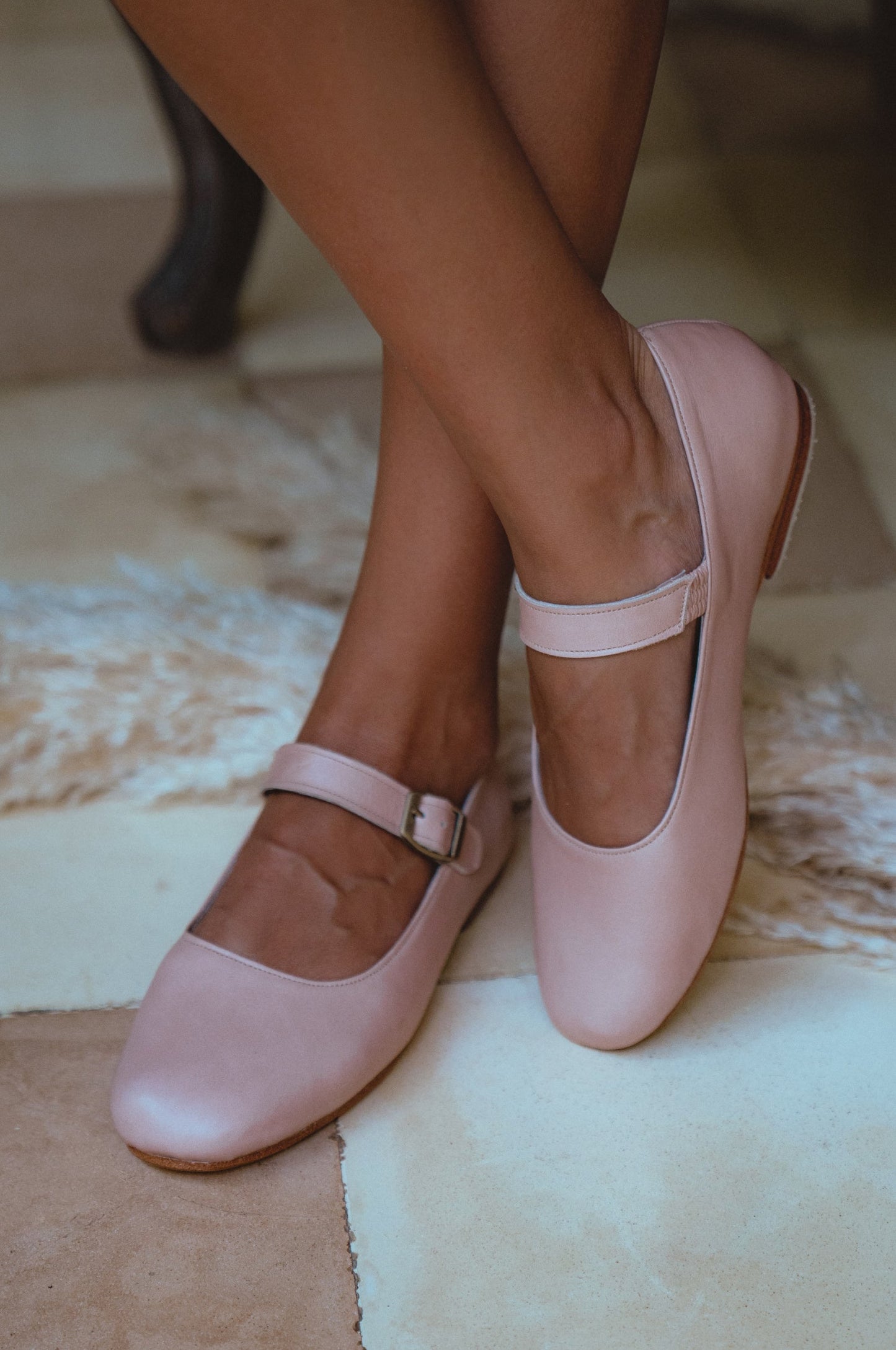 Mary Jane Leather Flats — City Sprint
