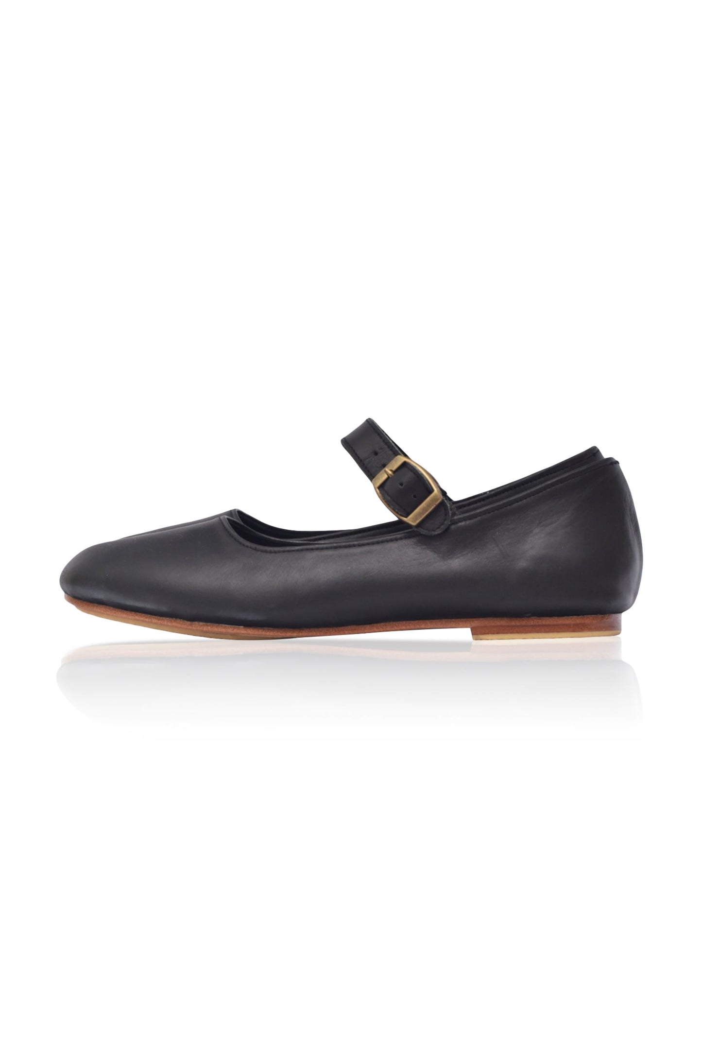 Mary Jane Leather Flats — City Sprint