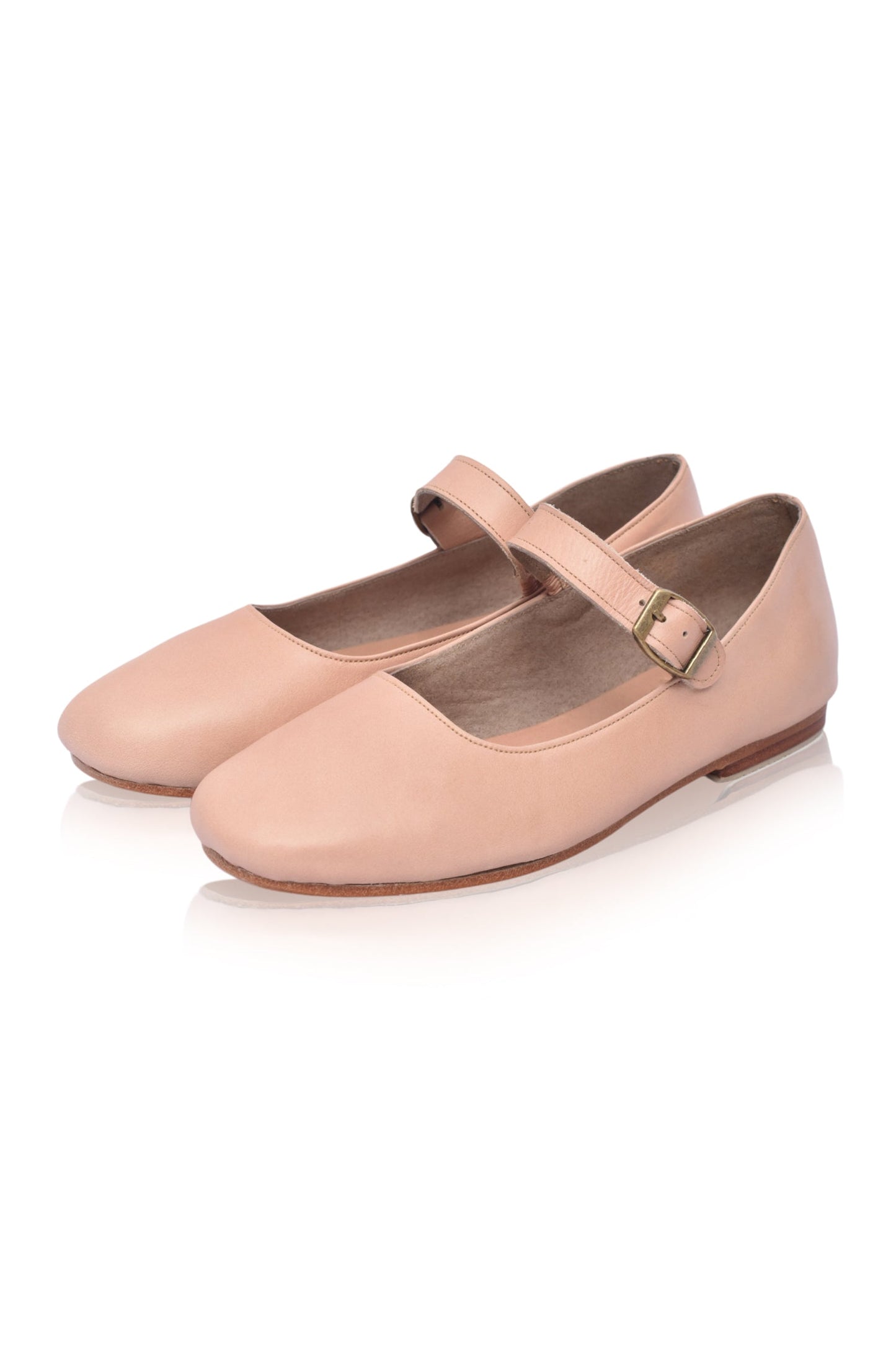 Mary Jane Leather Flats — City Sprint