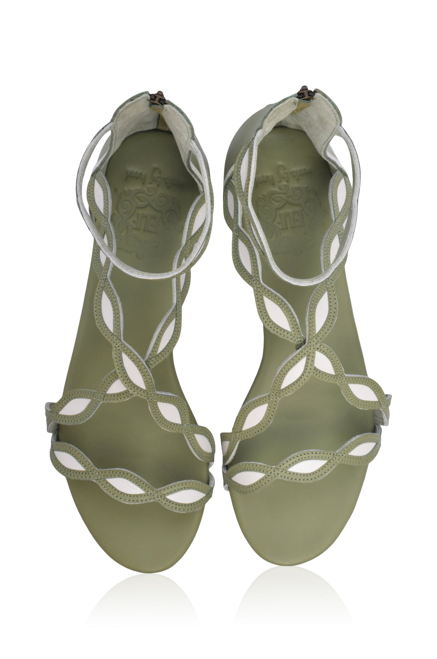Floral Leather Sandals — Summer Bloom