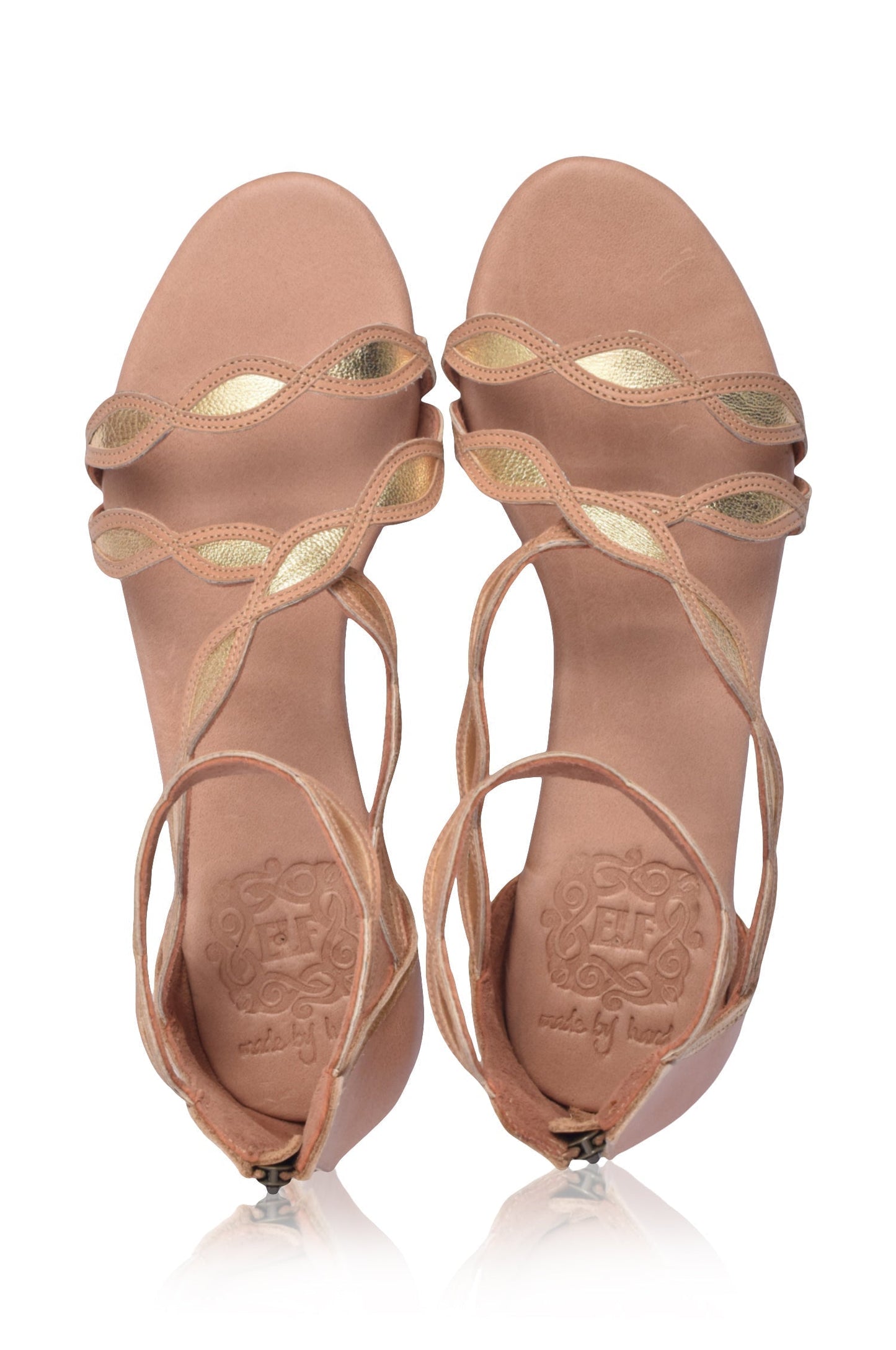 Floral Leather Sandals — Summer Bloom