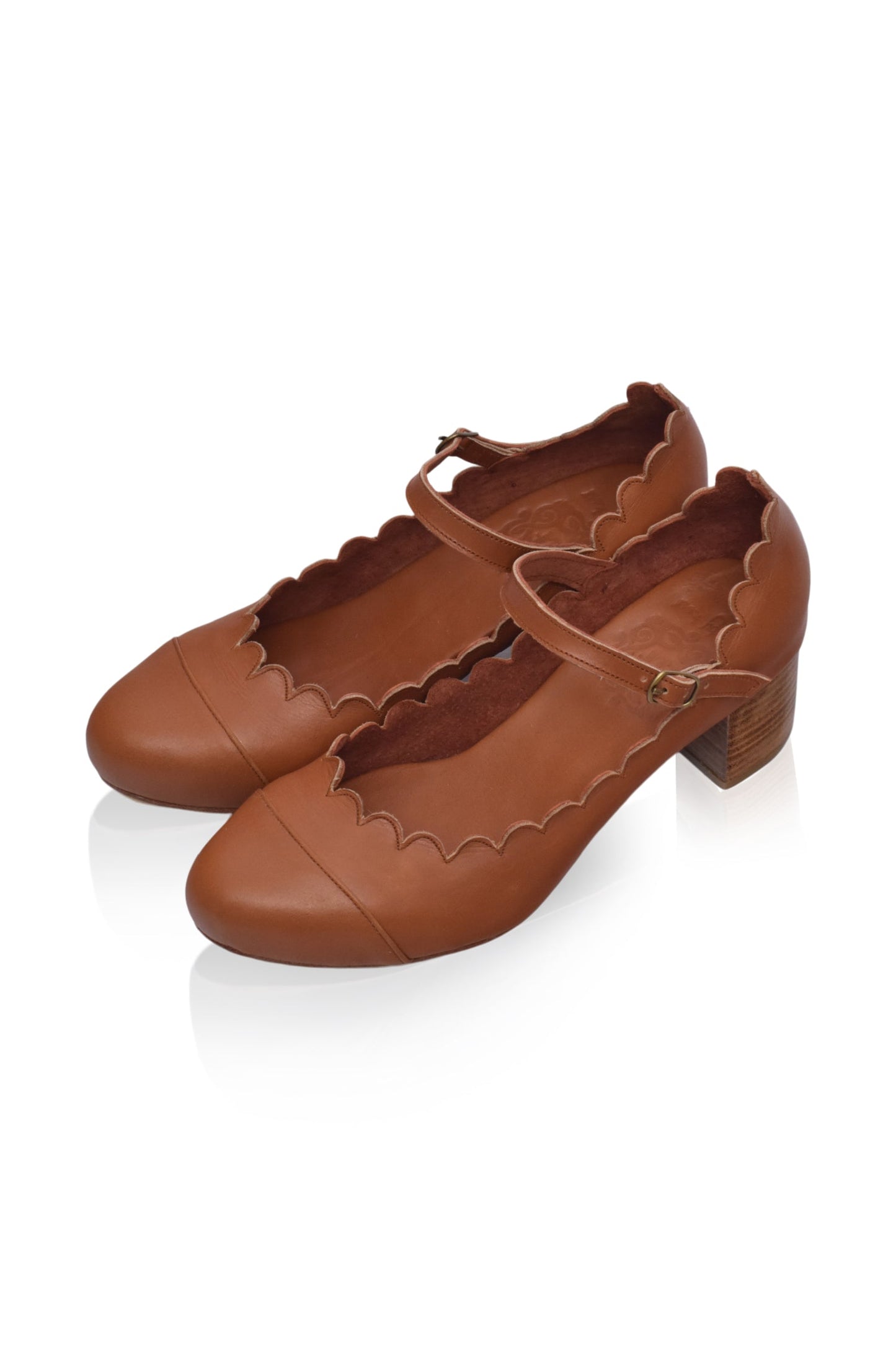 Mary Jane Leather Heels — After Hours