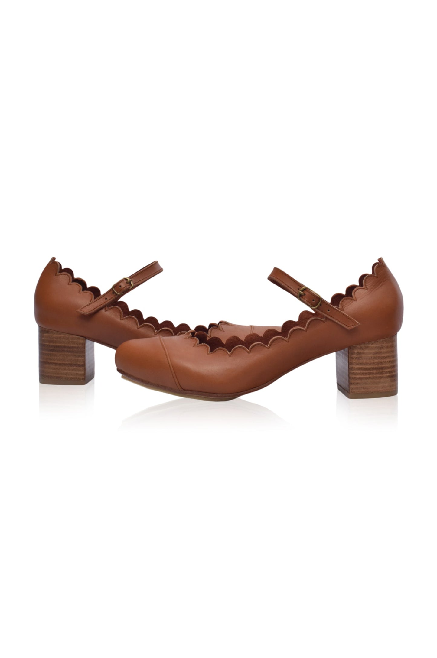 Mary Jane Leather Heels — After Hours
