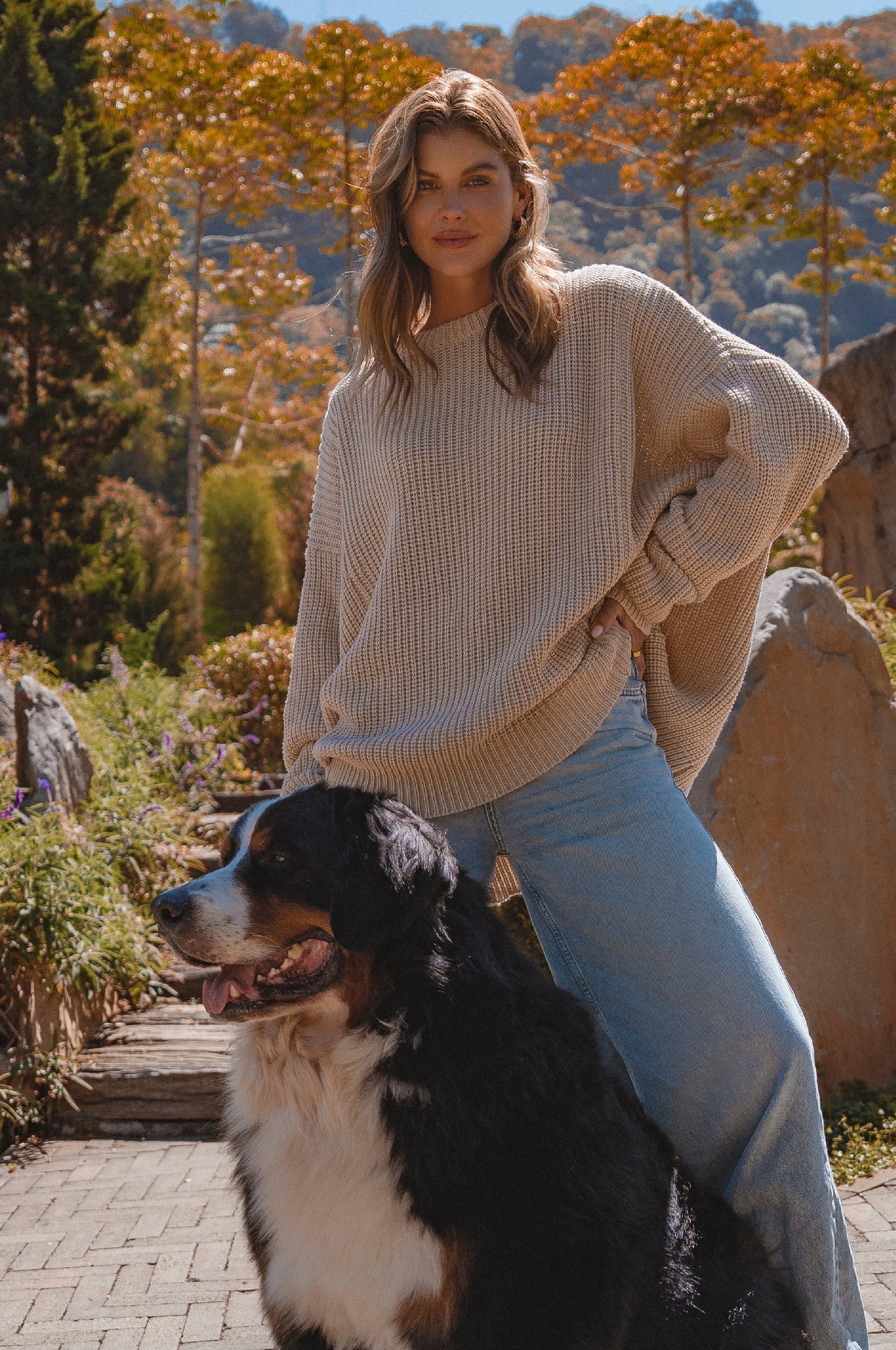 Long-Sleeve Cotton Sweater — Slow Sunday