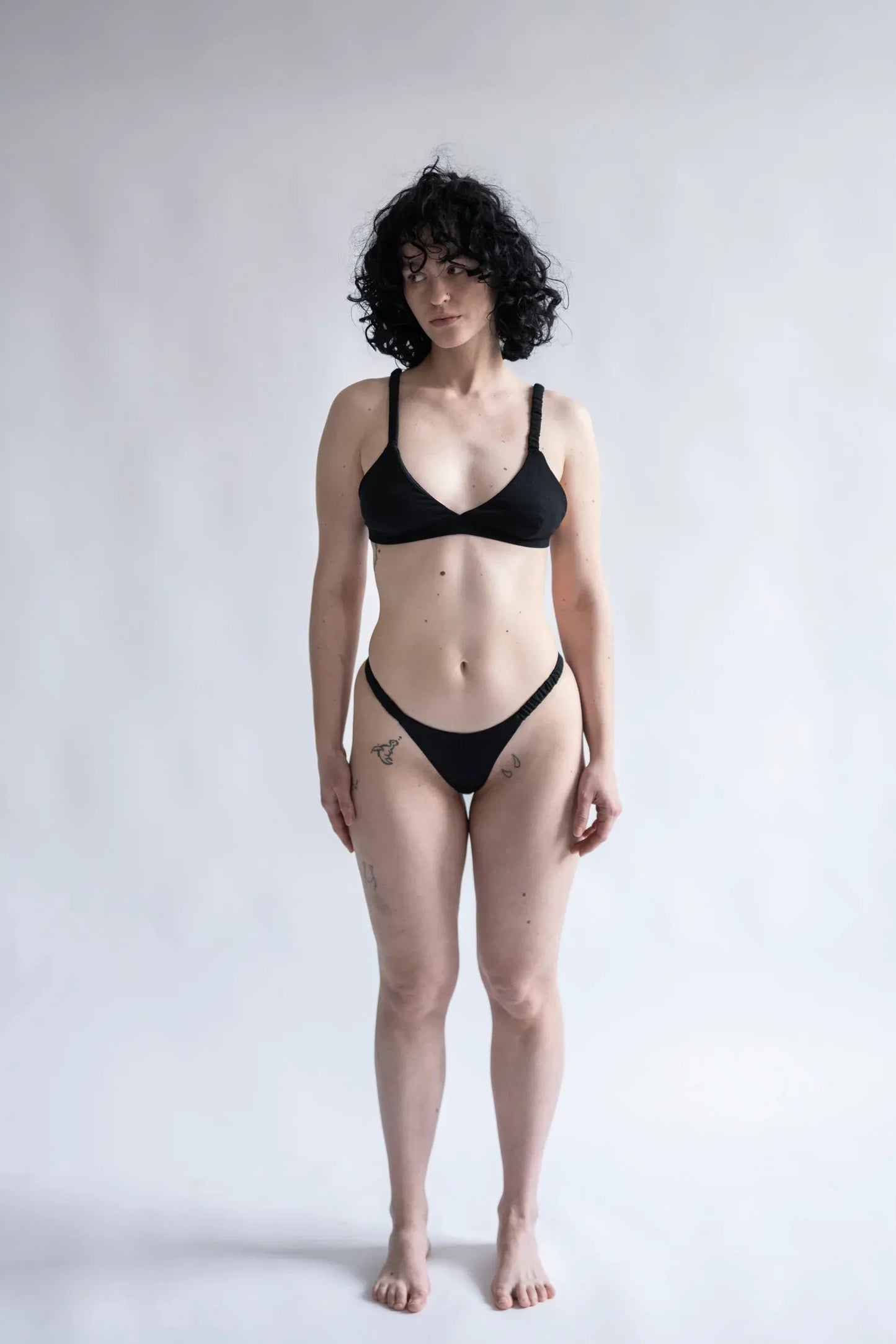 Merino Wool Brazilian Briefs — Black