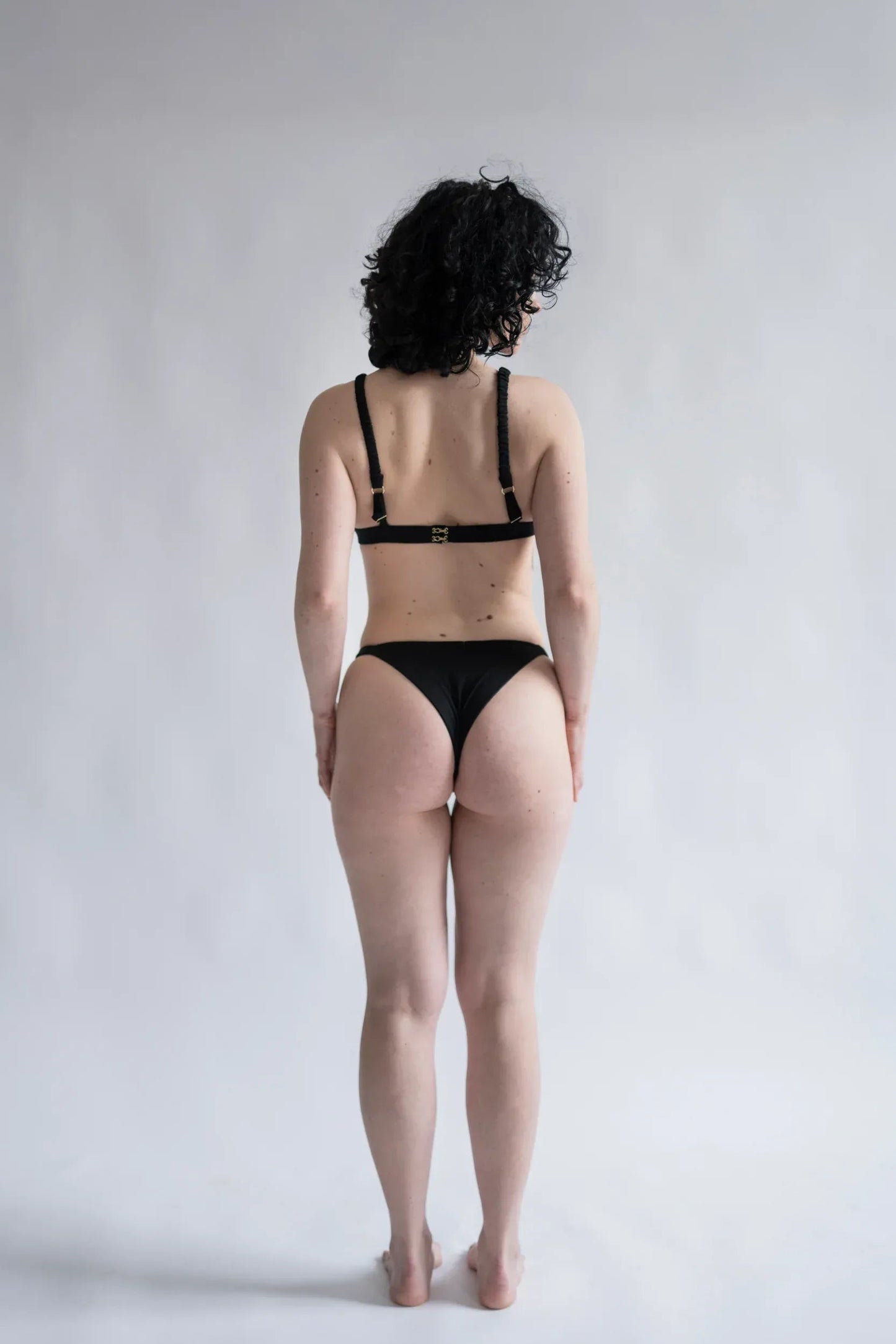 Merino Wool Brazilian Briefs — Black