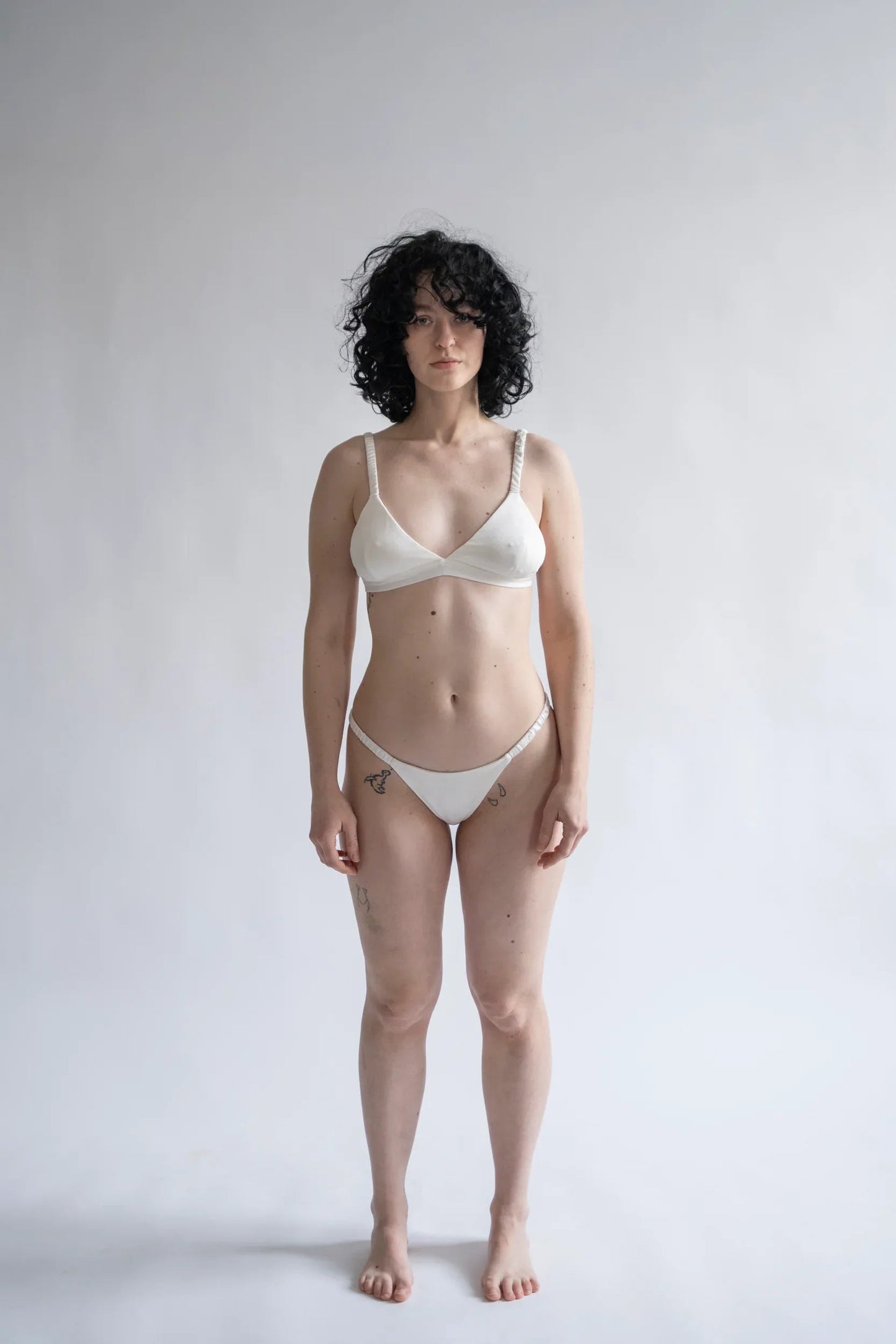 Silk Bra — Pure White