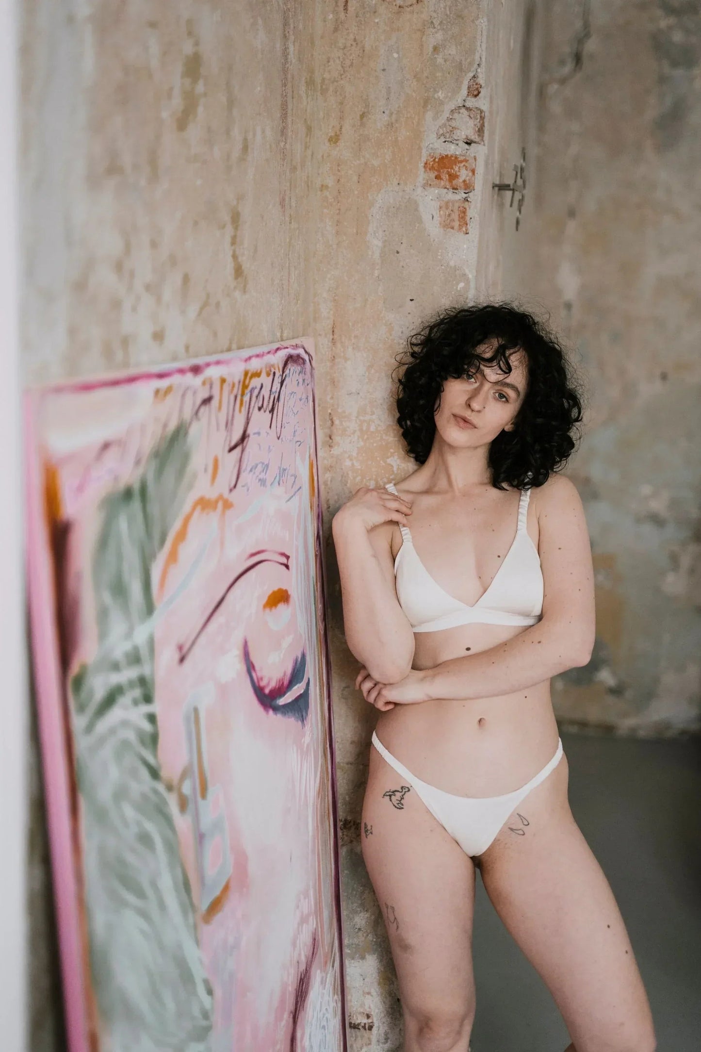 Silk Bra — Pure White