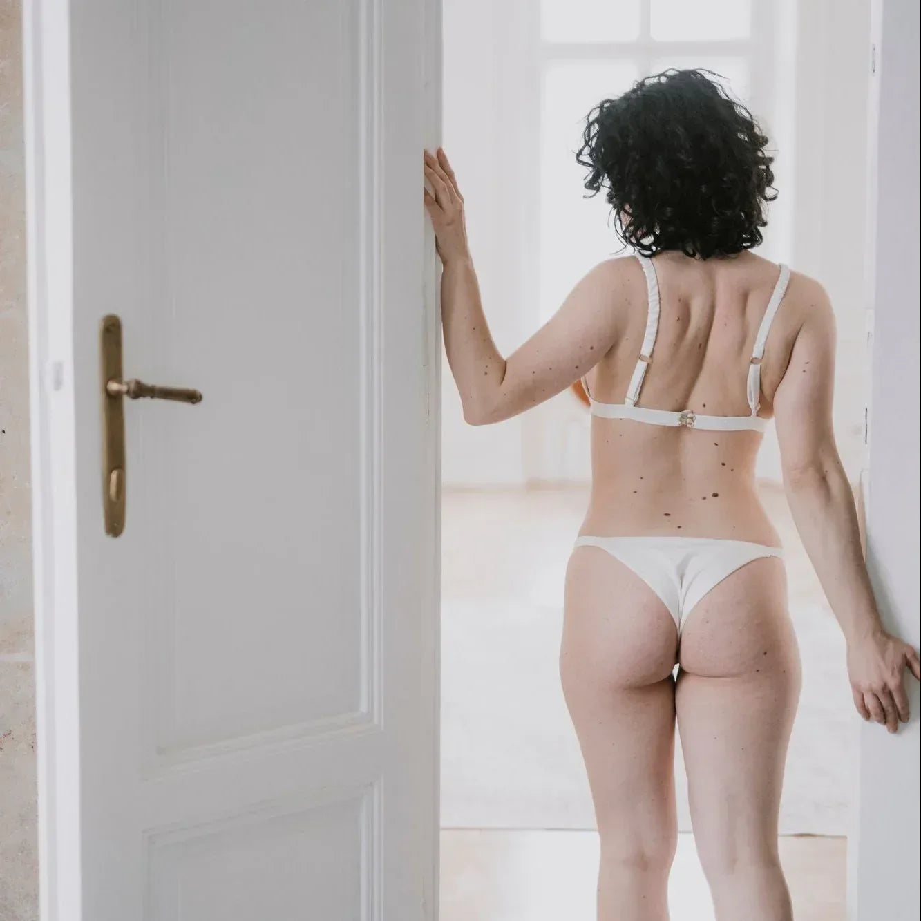 Silk Brazilian Briefs — White