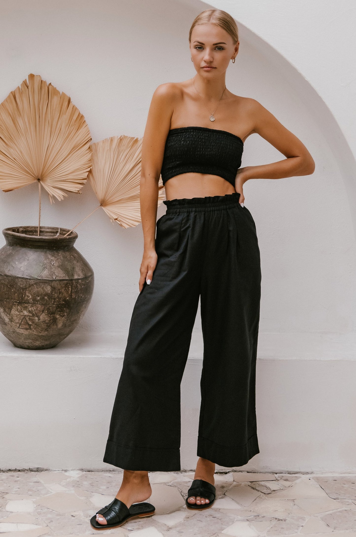 Straight Linen Trousers — City Uniform