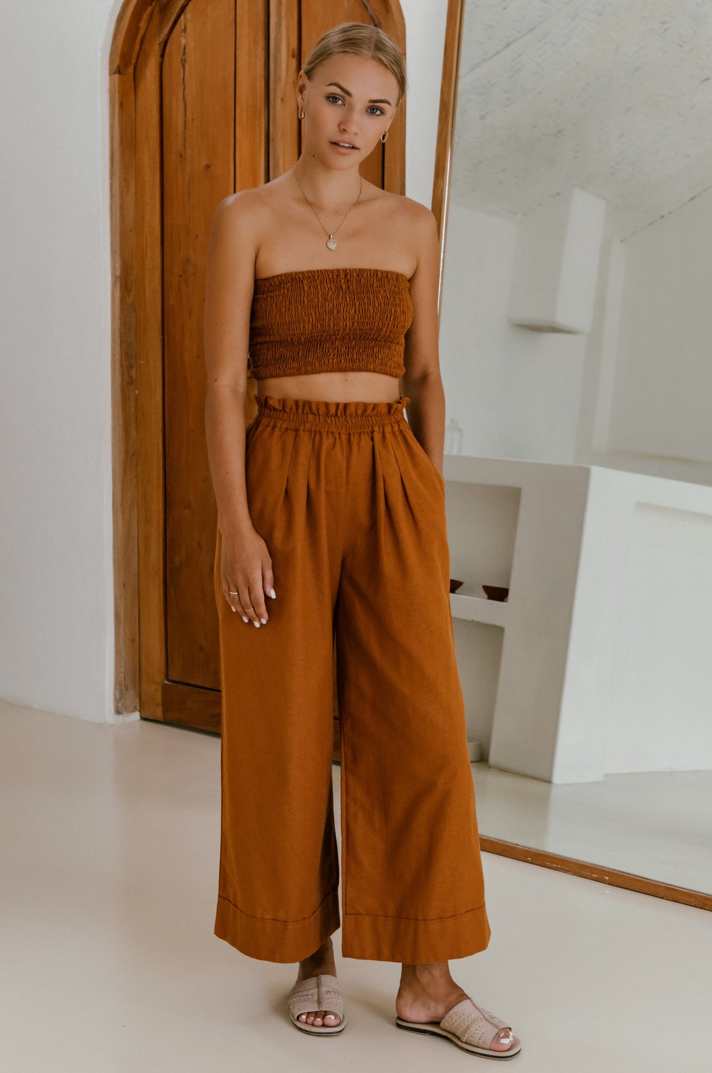 Straight Linen Trousers — City Uniform