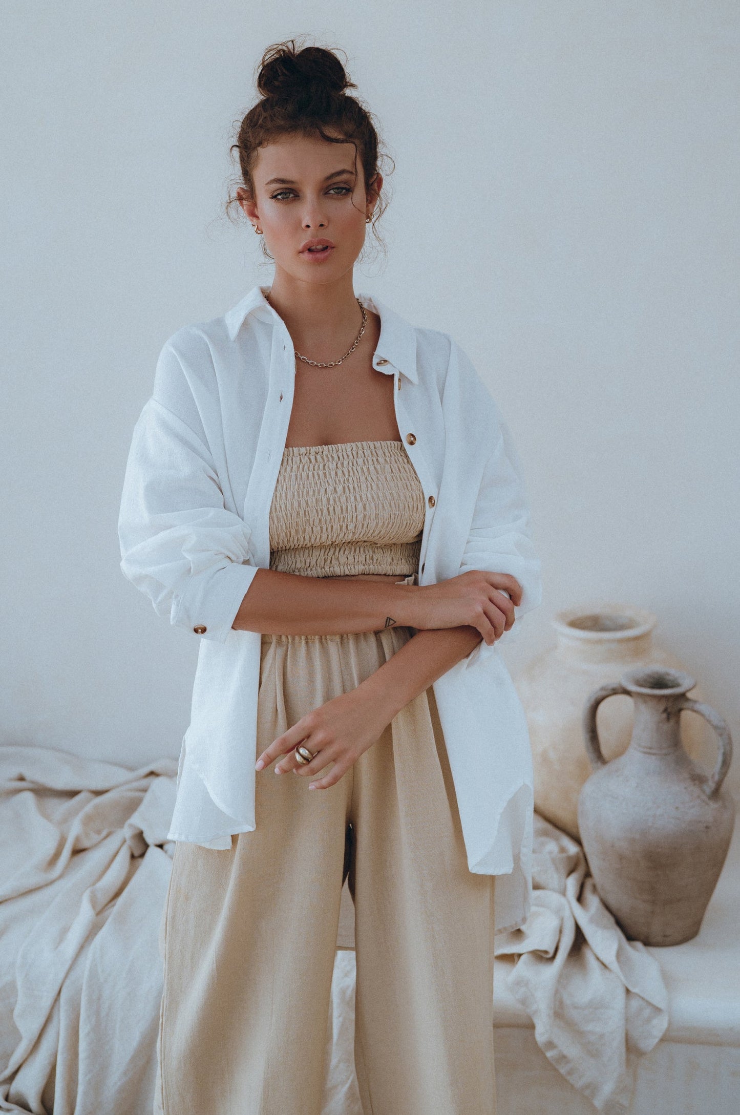 Straight Linen Trousers — City Uniform