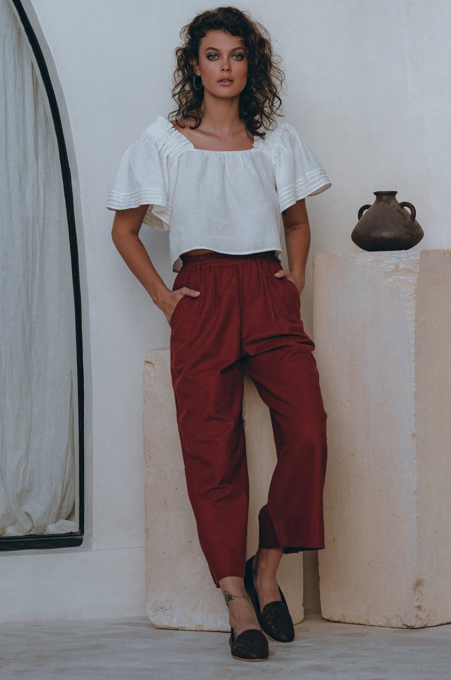 Straight Linen Trousers — City Uniform