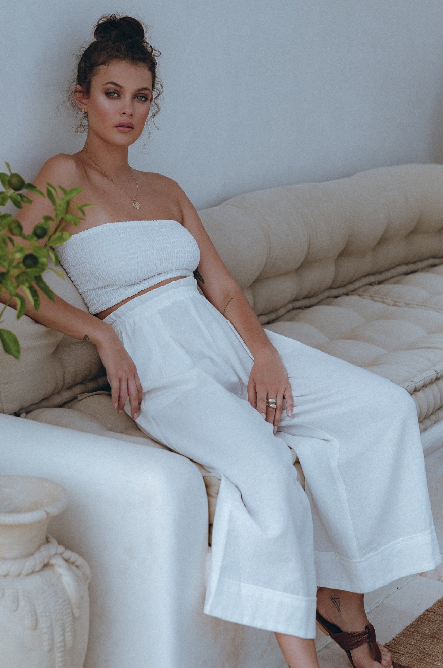 Straight Linen Trousers — City Uniform