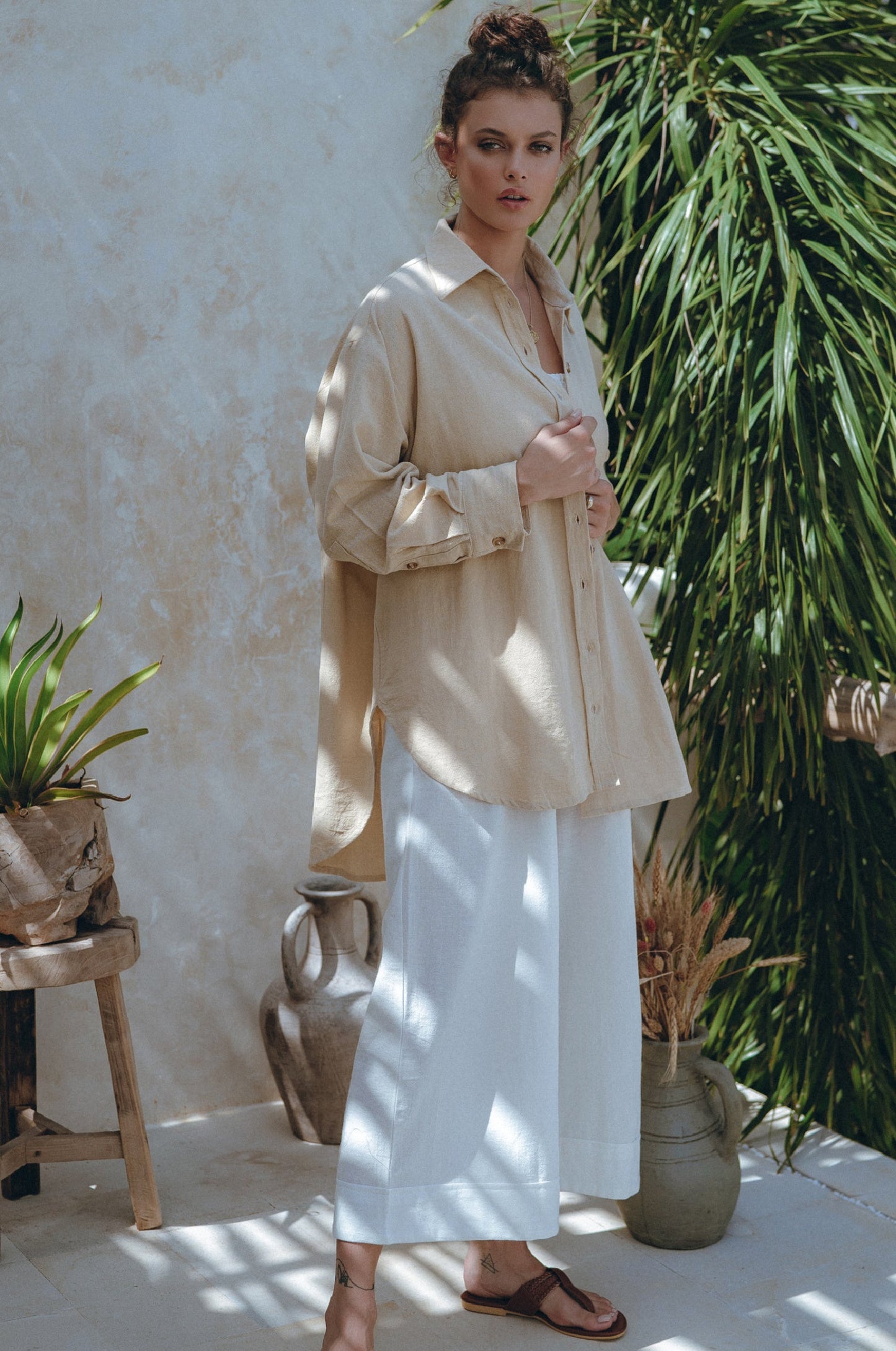 Straight Linen Trousers — City Uniform