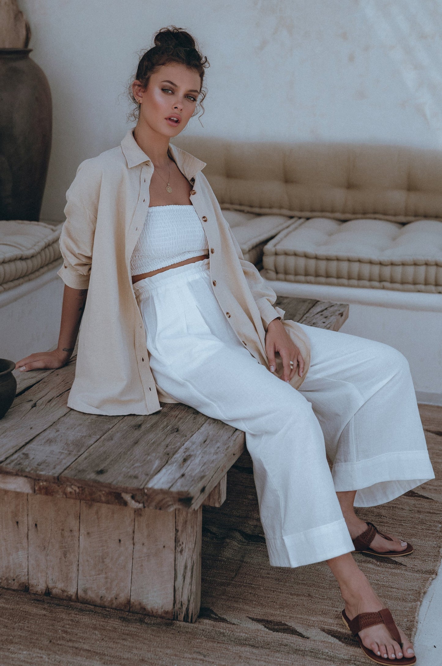 Straight Linen Trousers — City Uniform