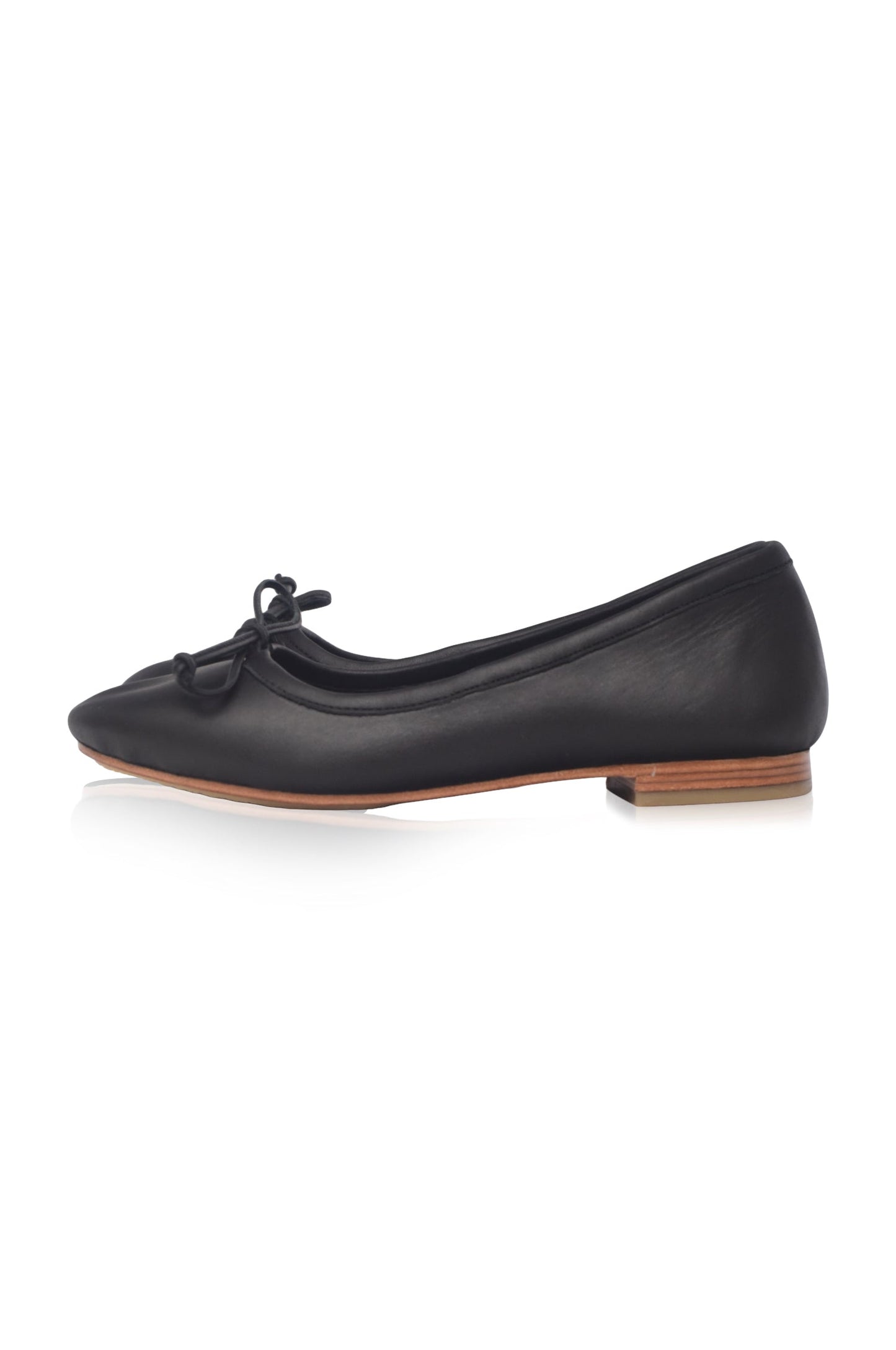 Bow Leather Ballet Flats — Left Bank