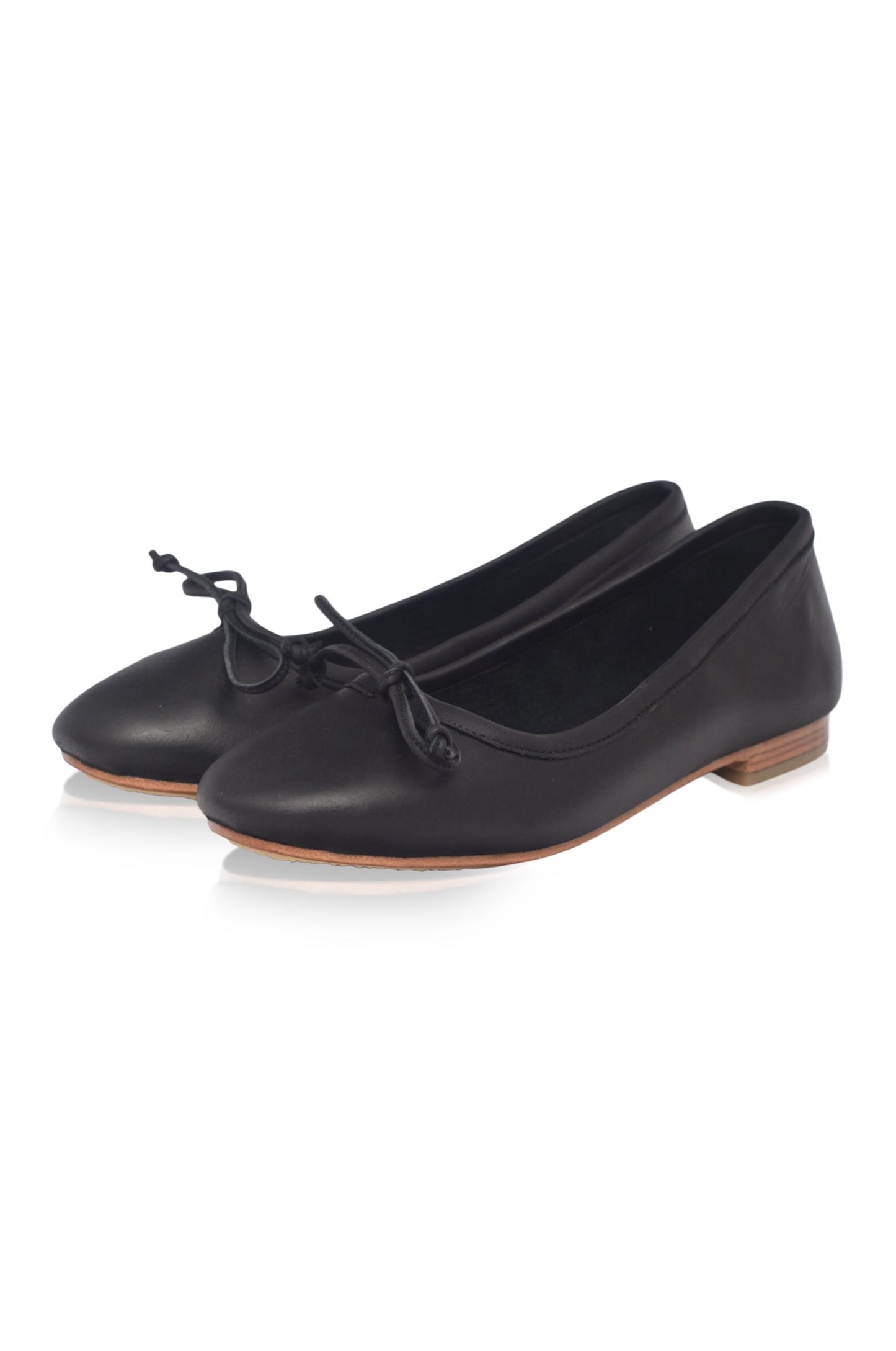 Bow Leather Ballet Flats — Left Bank