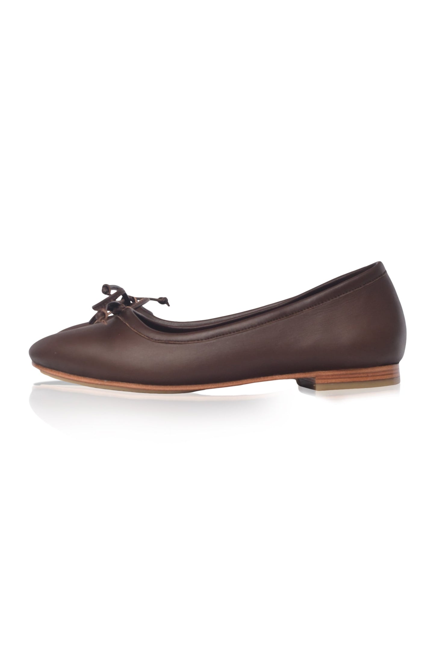 Bow Leather Ballet Flats — Left Bank