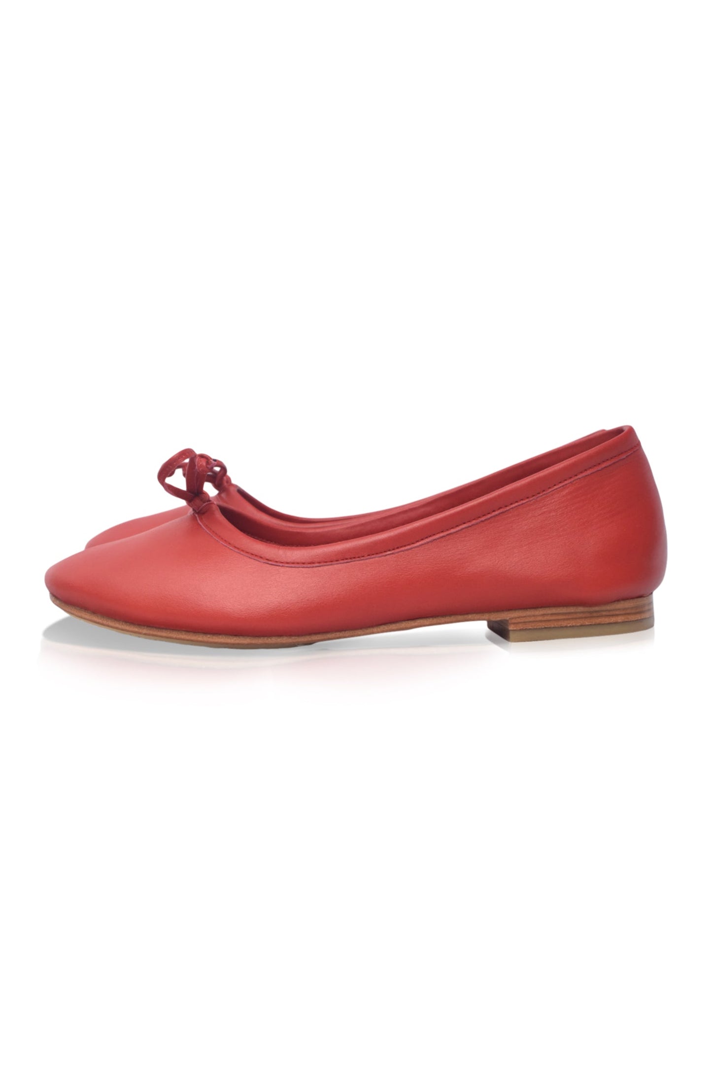 Bow Leather Ballet Flats — Left Bank