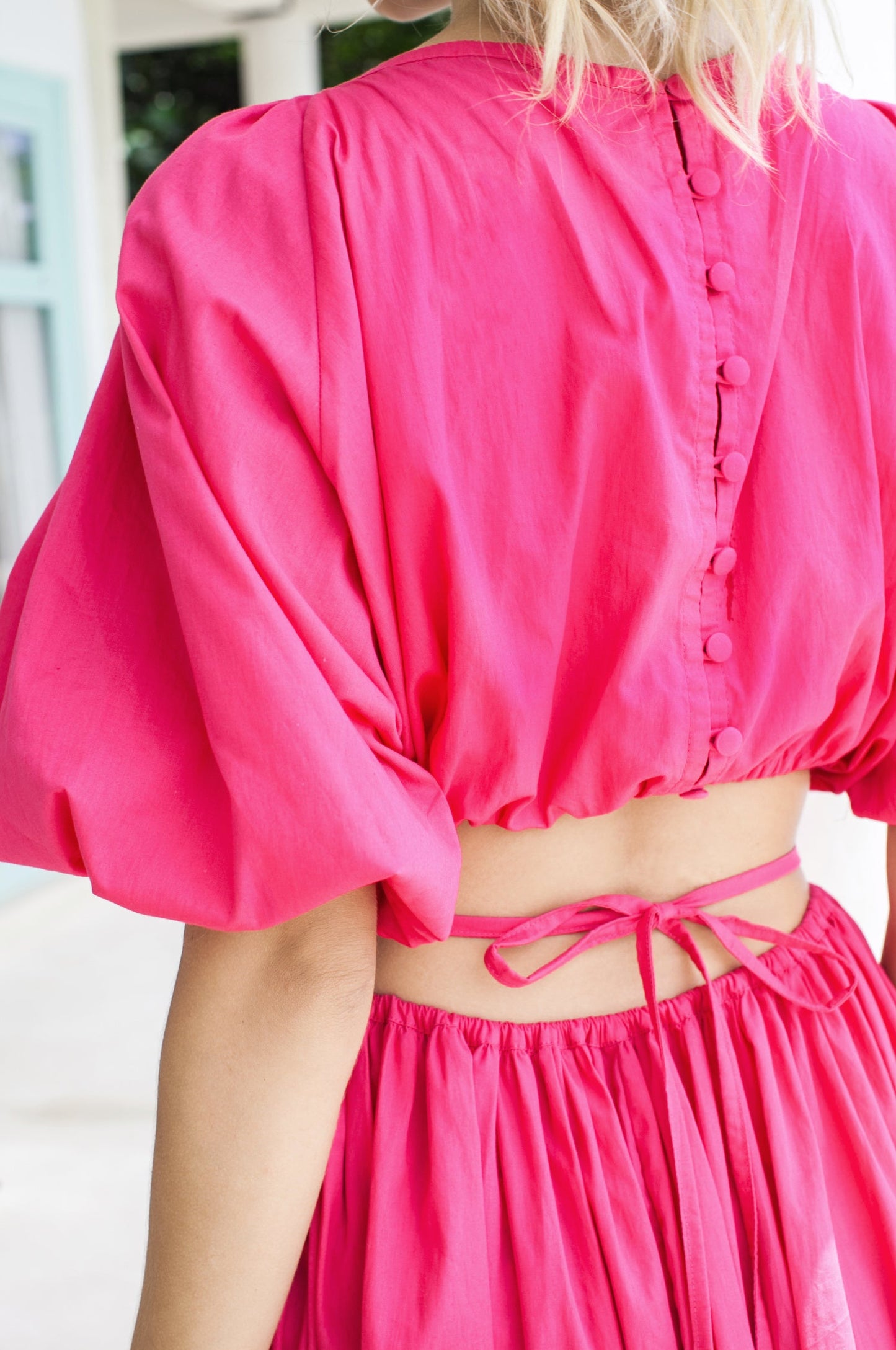 Poplin Cotton Cutout Midi Dress — Made to Swoon