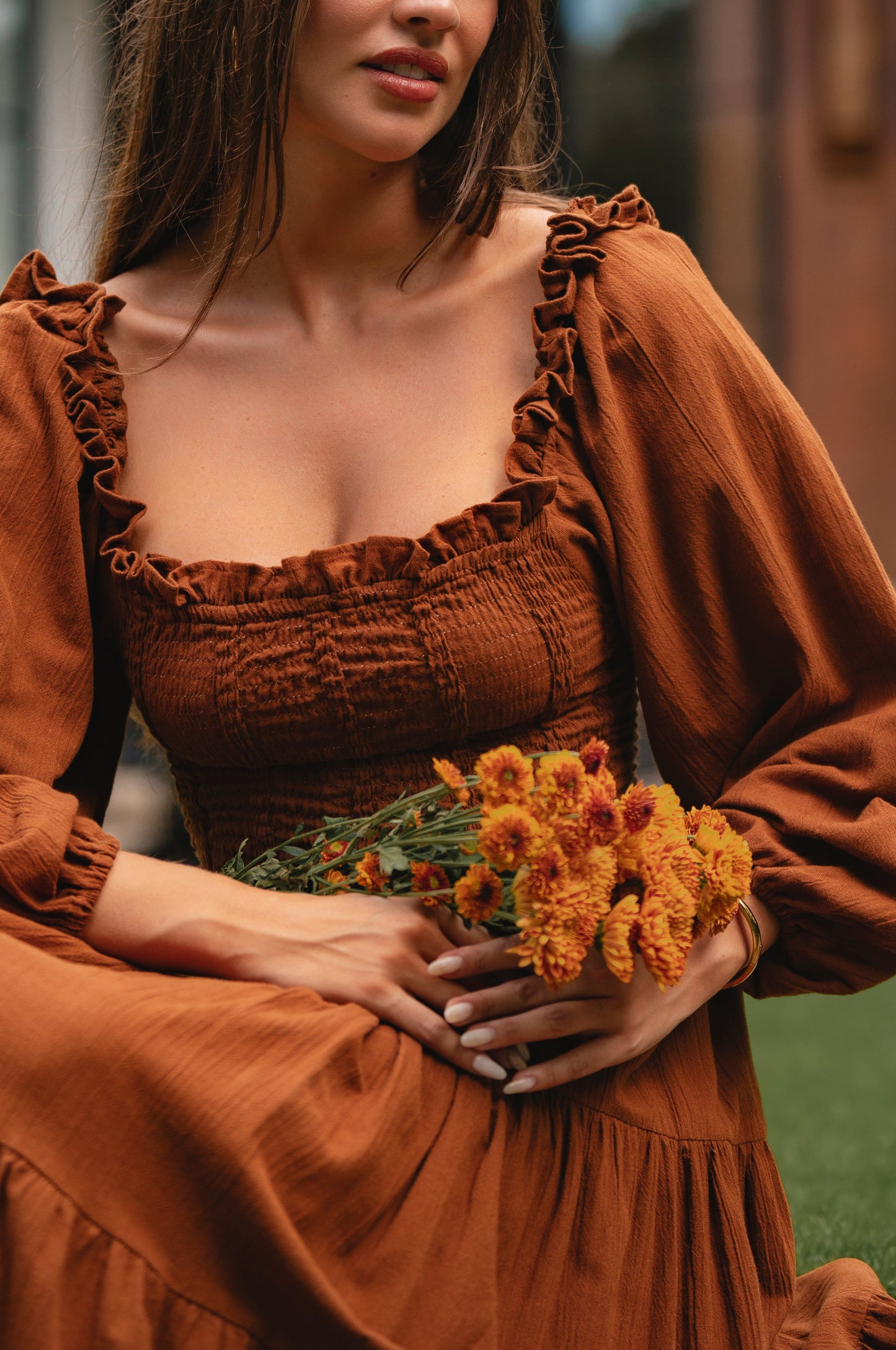 Tiered Linen Midi Dress — Soho After Dark