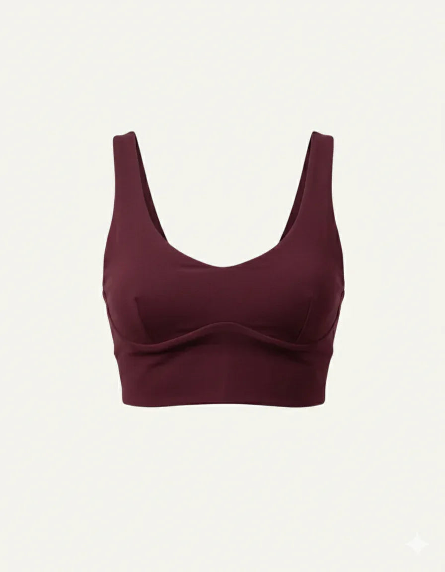 Seacell Sports Bra — Burgundy
