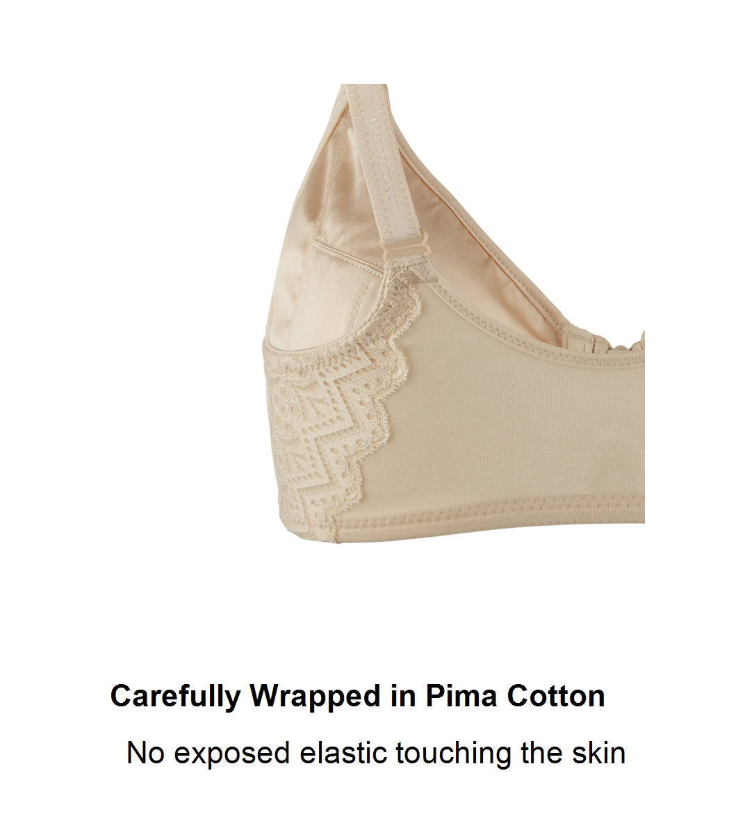 Silk & Organic Cotton Front-Zip Bra — Zip & Go