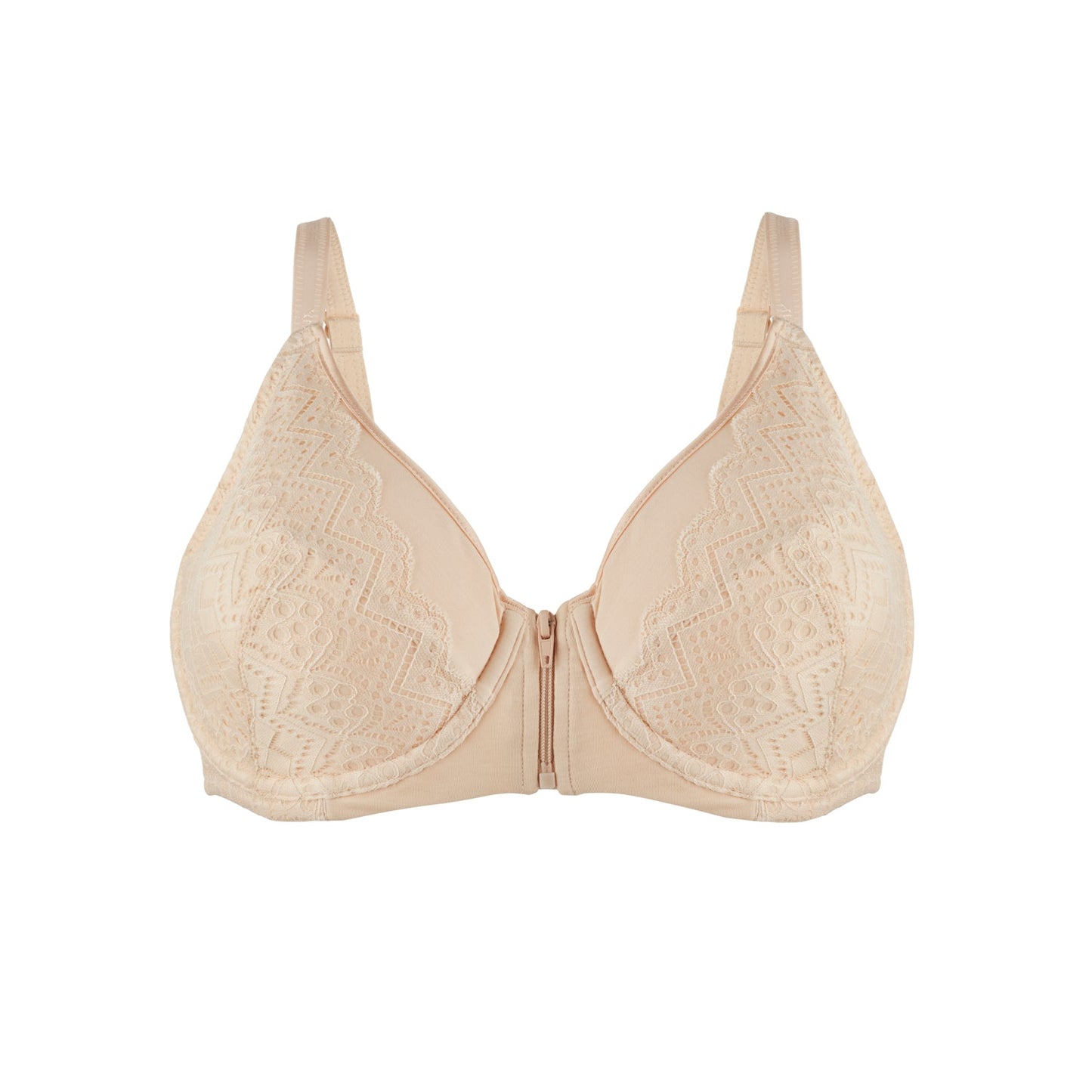 Silk & Organic Cotton Front-Zip Bra — Zip & Go