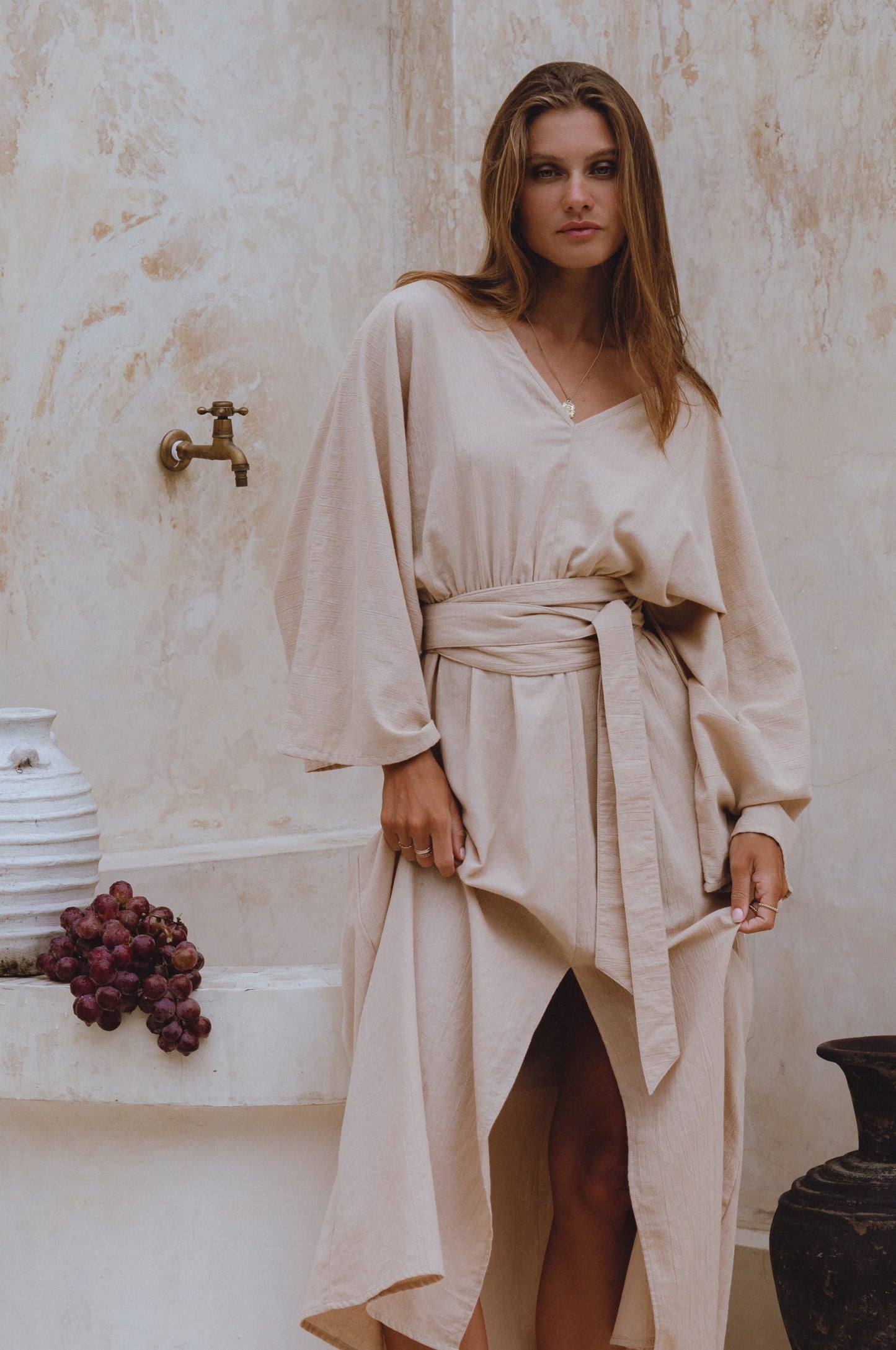 Linen Kimono Dress — Slow Mornings, Bold Nights