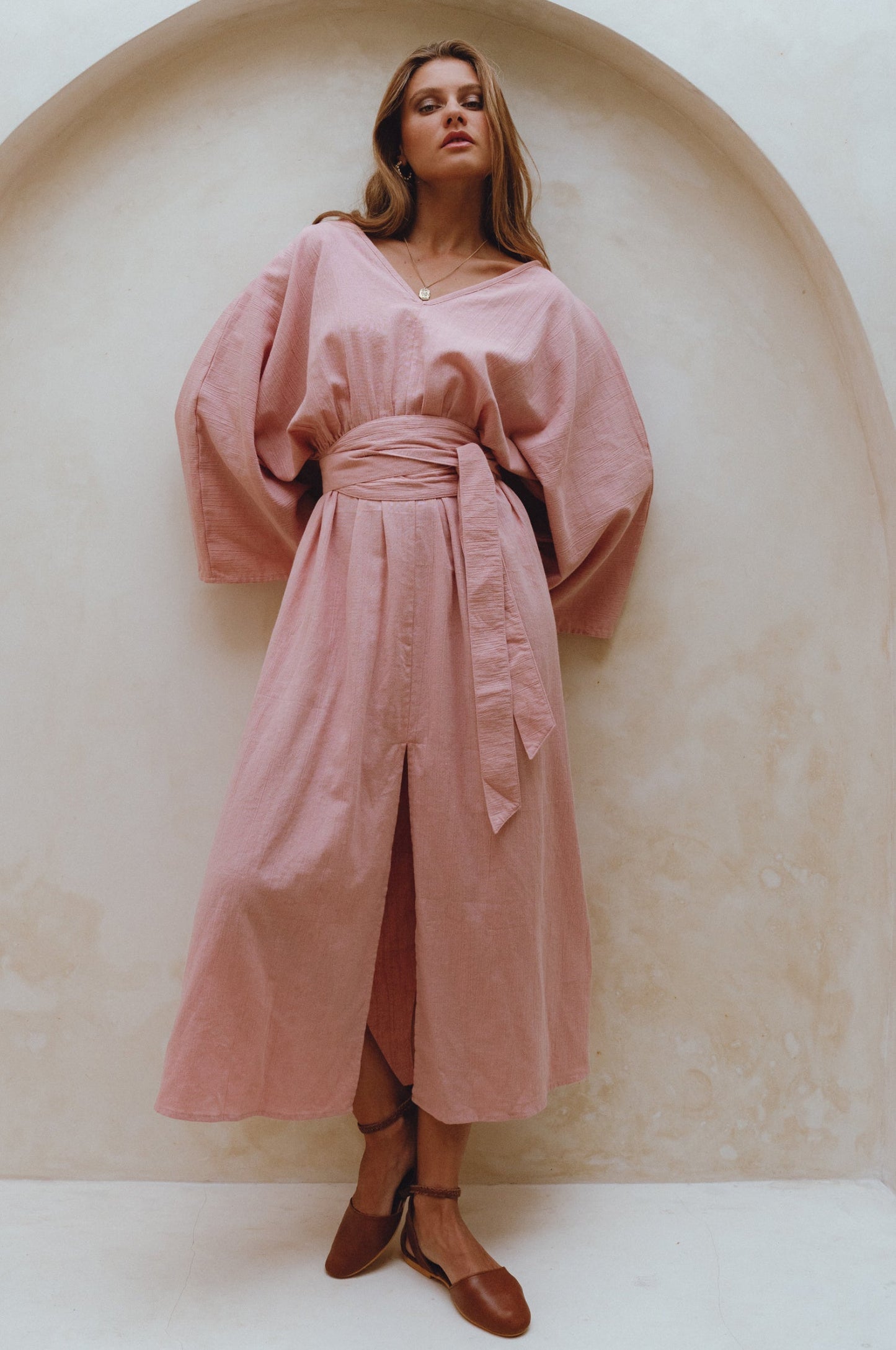 Linen Kimono Dress — Slow Mornings, Bold Nights