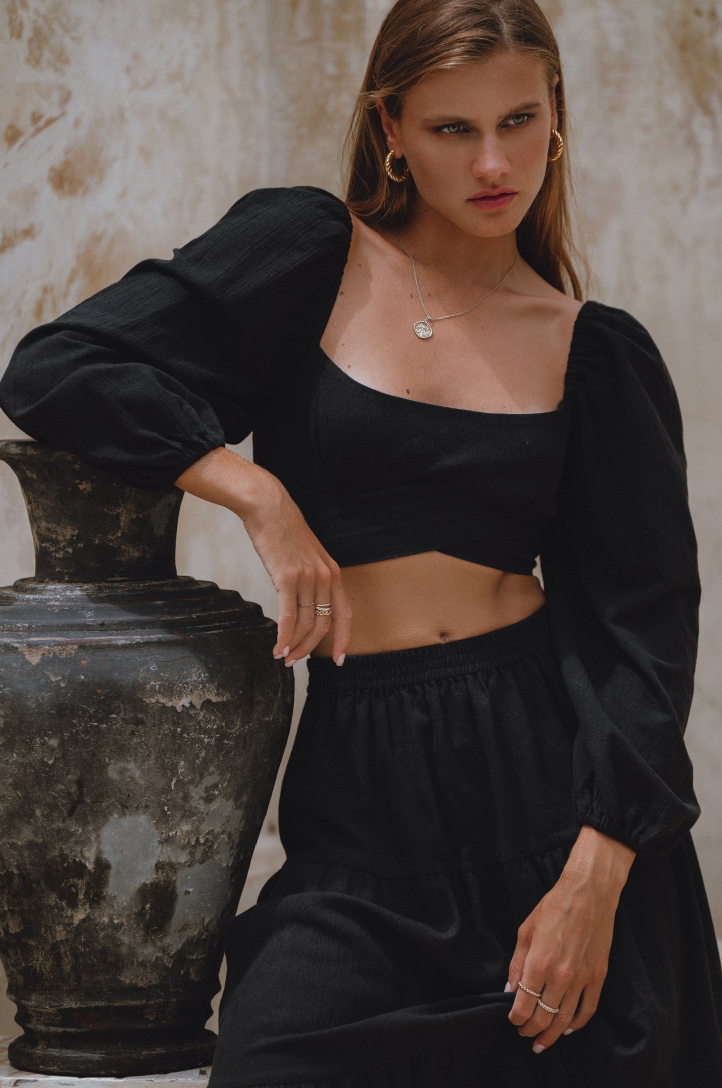 Long-Sleeve Linen Top — The Layering Hero