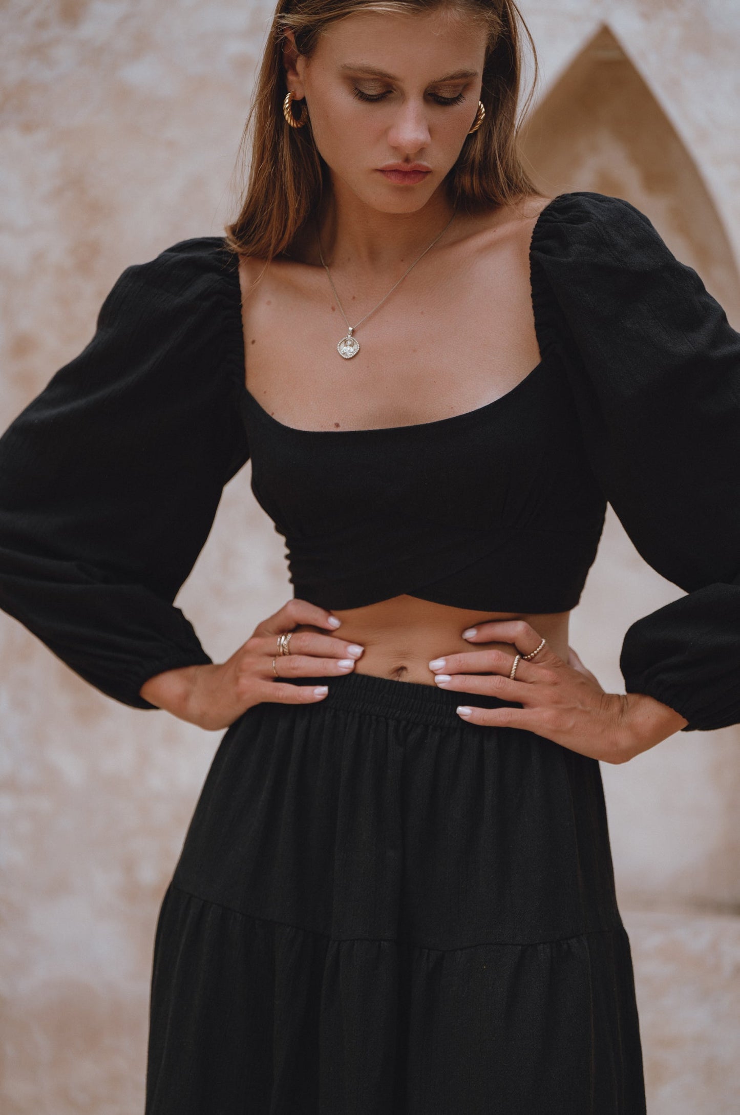 Long-Sleeve Linen Top — The Layering Hero