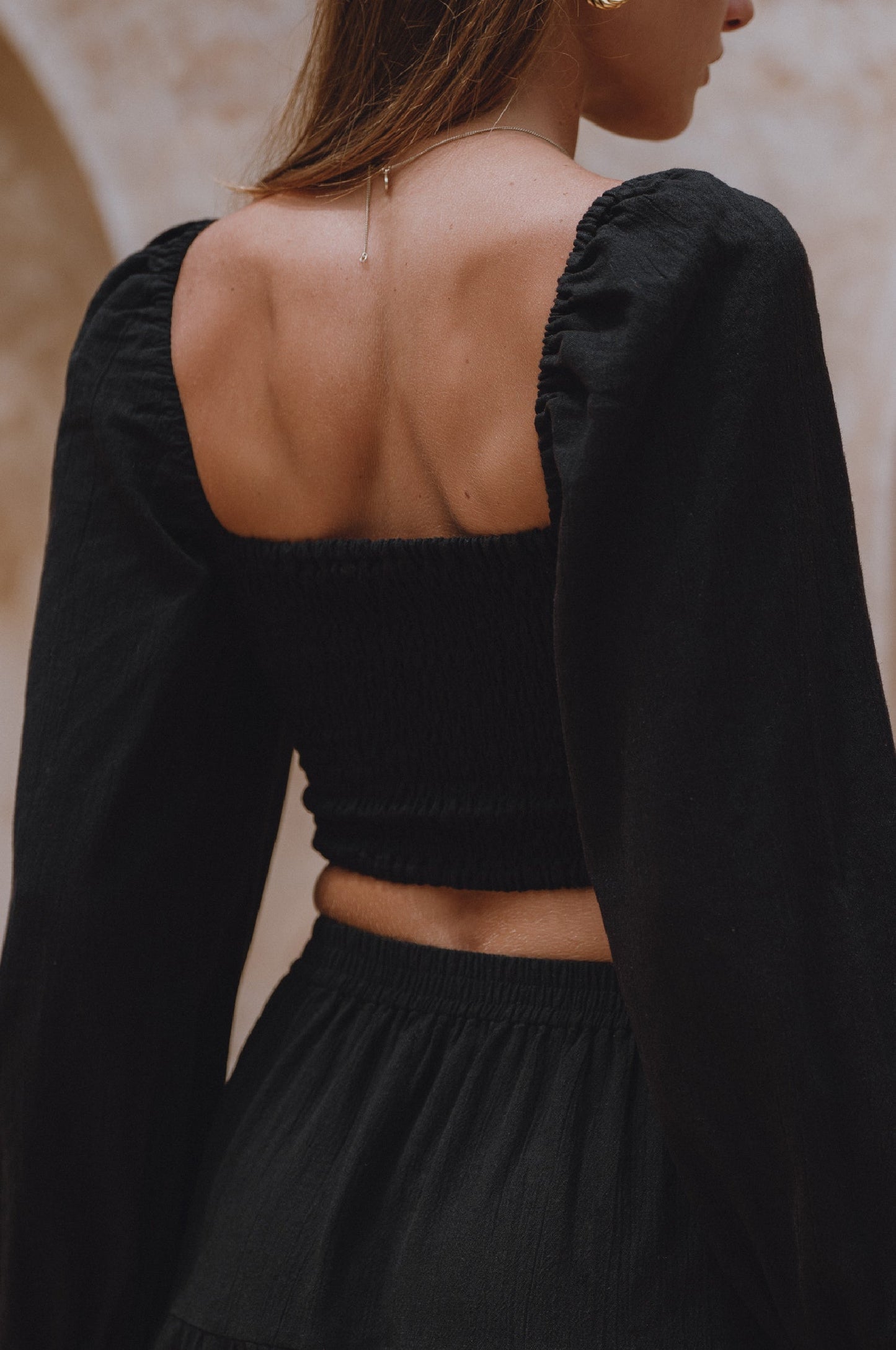 Long-Sleeve Linen Top — The Layering Hero